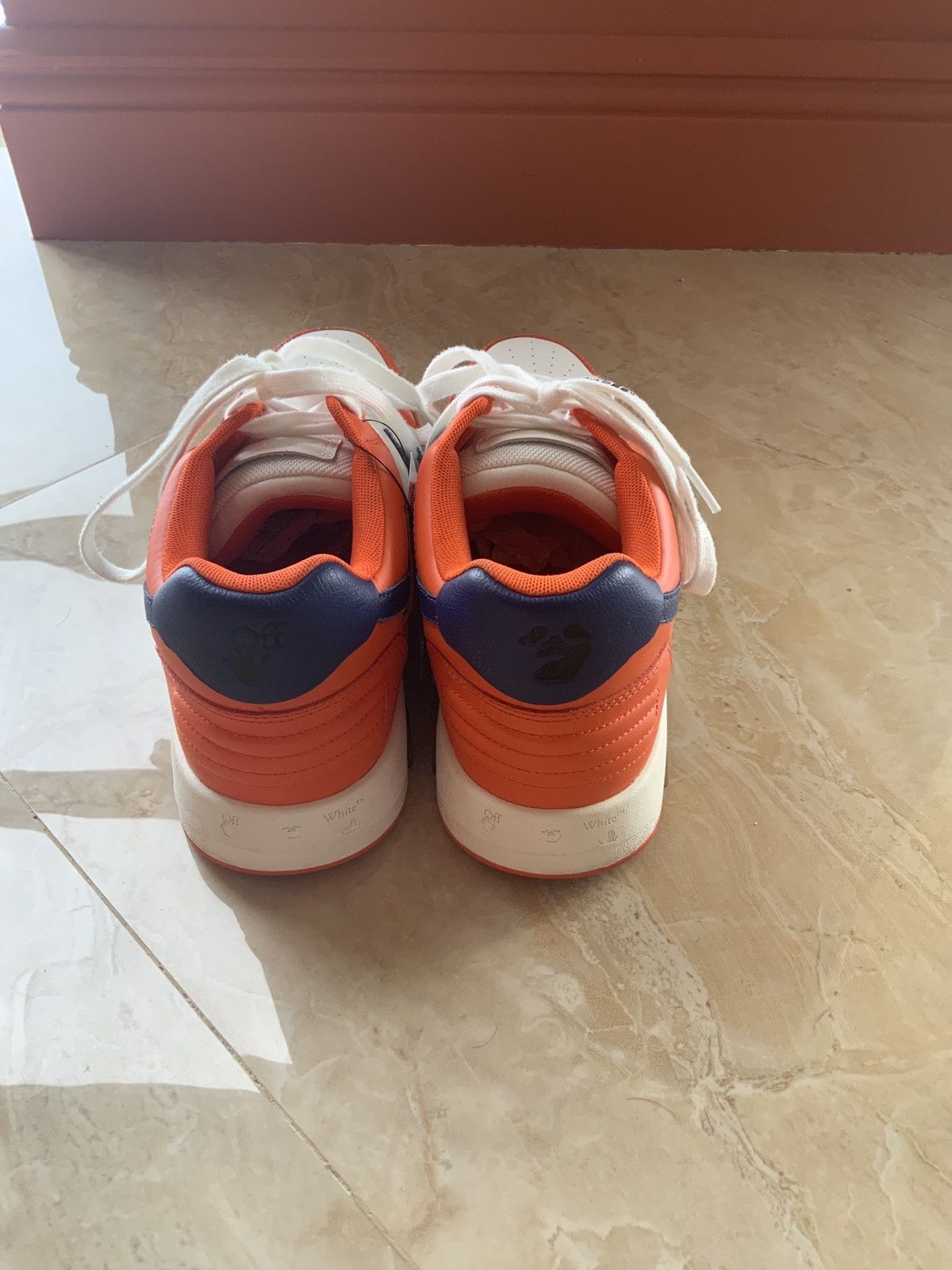 Off-White Off-White Out Of Office Orange Navy EU45 / US12 Authentic ✅ Size US 12 / EU 45 - 4 Thumbnail