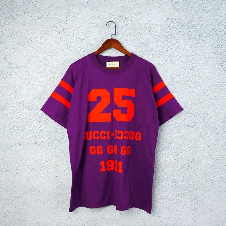 Gucci Gucci Purple Logo T-shirt Limited Edition-dmc Size US XS / EU 42 / 0 - 1 Thumbnail