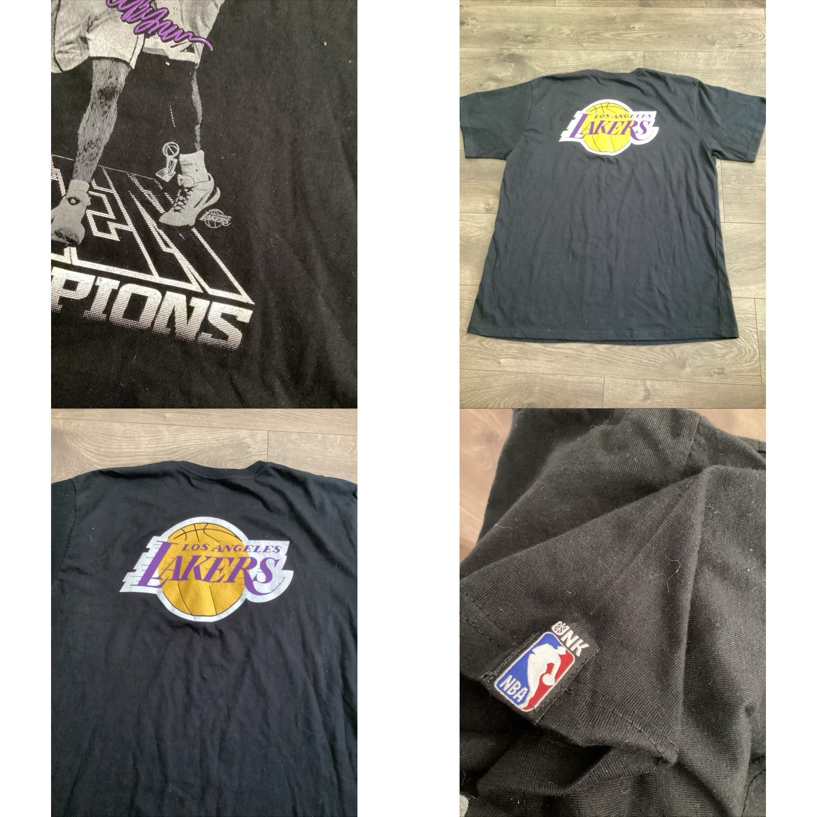 Champion VINTAGE Los Angeles Lakers Shirt Unisex 2XL Black 16x Champions Kobe Bryant 2000s Decade Mens Womens Size US XXL / EU 58 / 5 - 8 Thumbnail