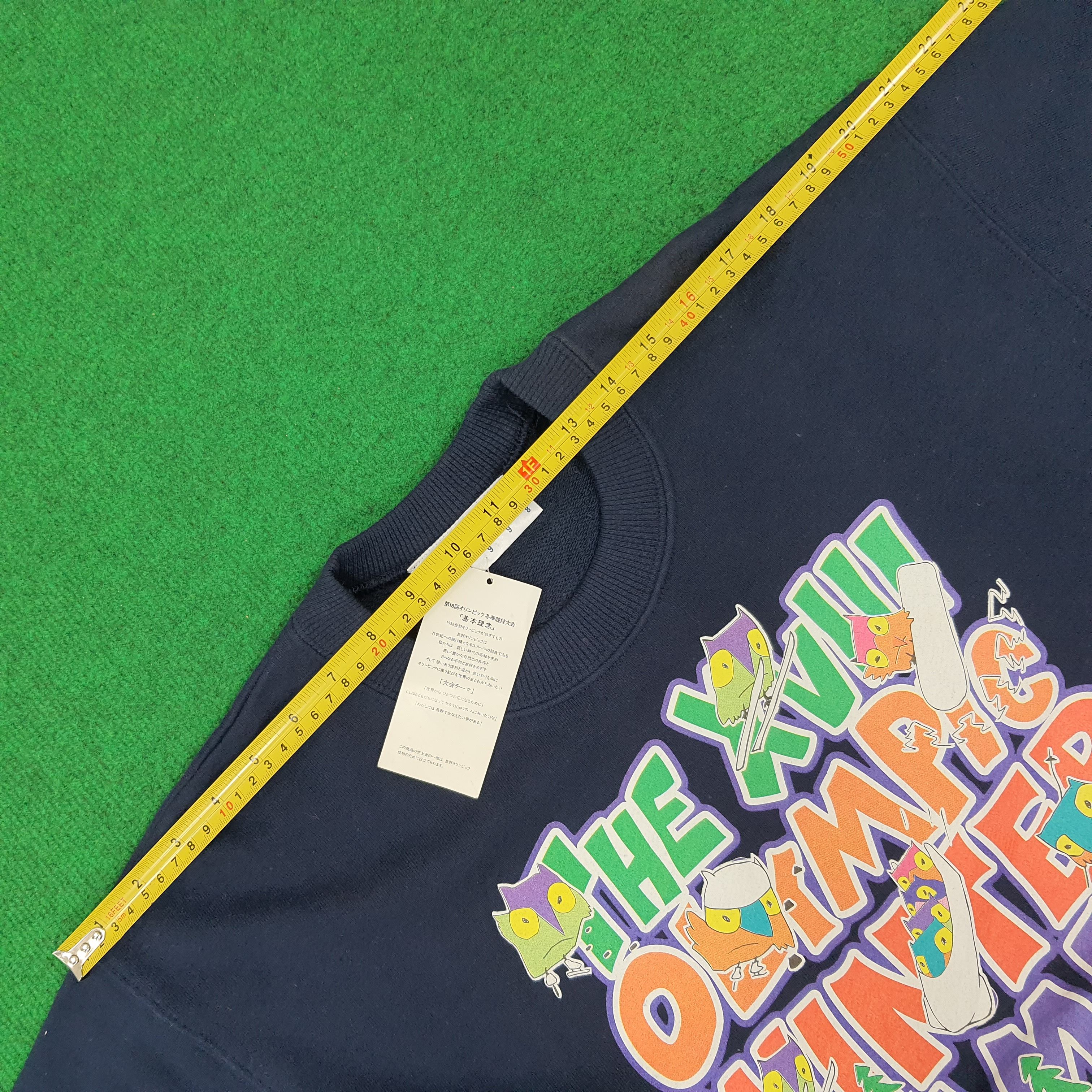 Japanese Brand × Vintage Vintage NAGANO 1998 Olympic Winter Game 90s Sweatshirts Size US M / EU 48-50 / 2 - 10 Thumbnail