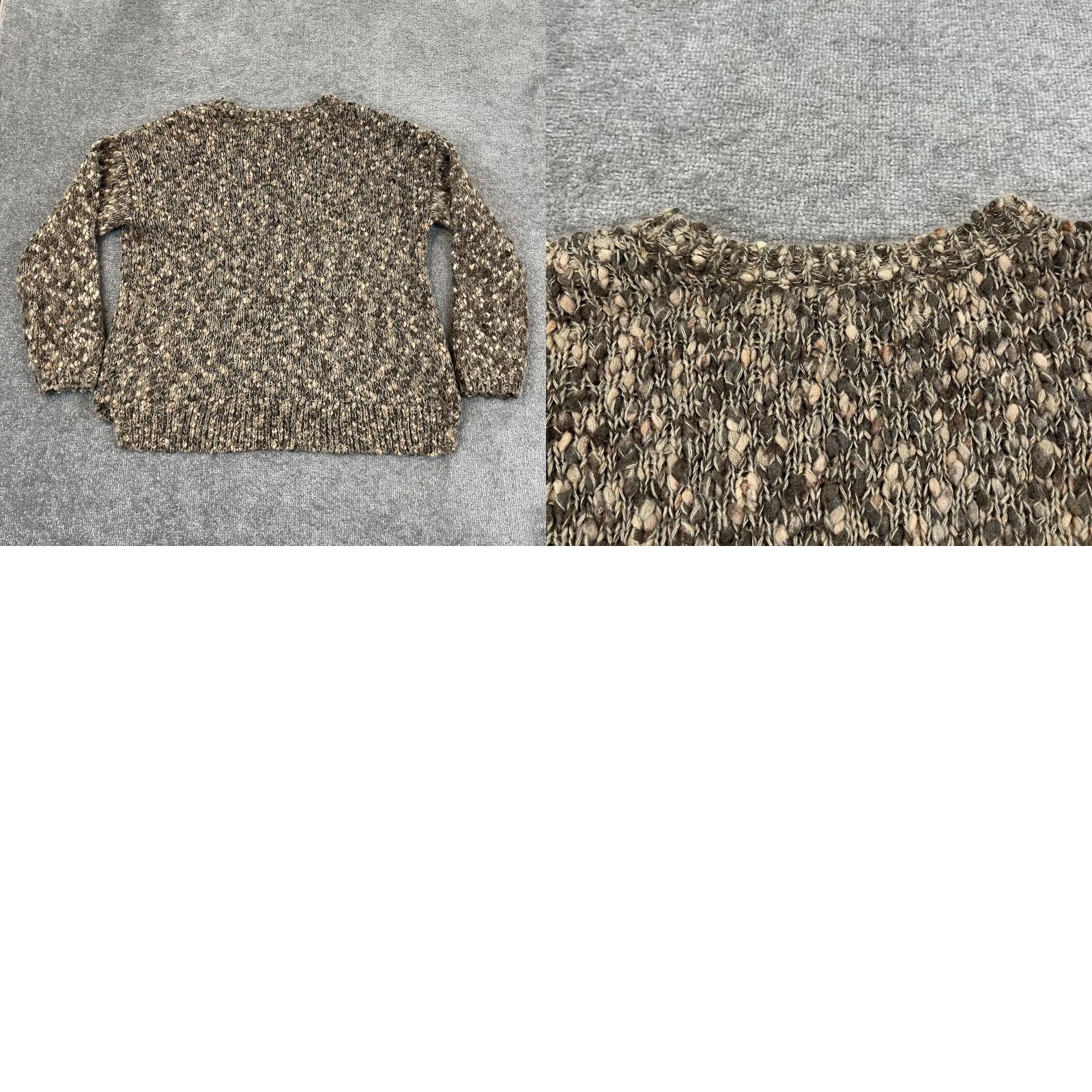 J. Jill J. Jill Sweater Womens Large Brown Wool Blend Pullover Knit Long Sleeve Textured Size L / US 10 / IT 46 - 8 Thumbnail