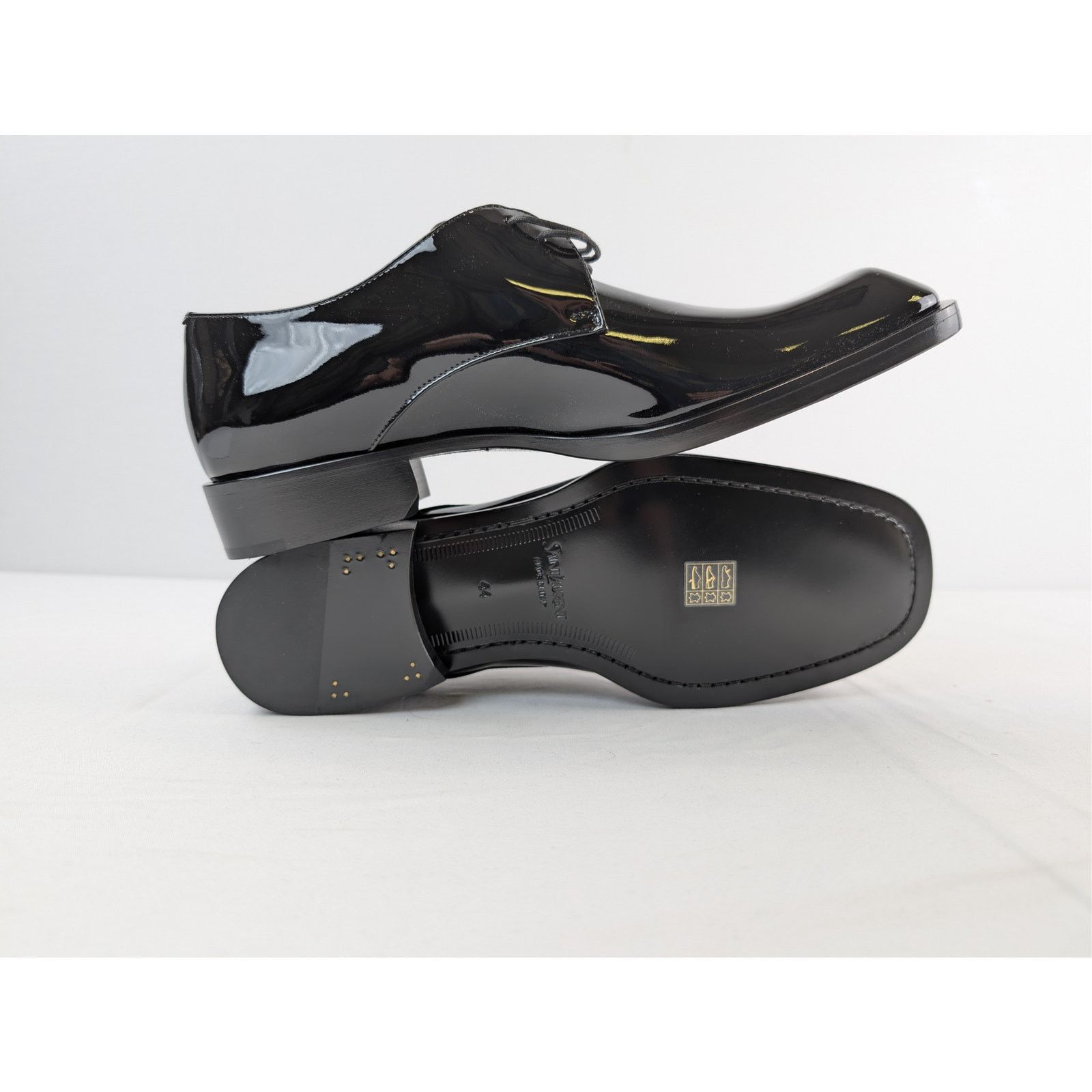 Saint Laurent Paris o1rshd1 Vernice Seta Soft Shoes Boots in Black Size US 9 / EU 42 - 13 Thumbnail