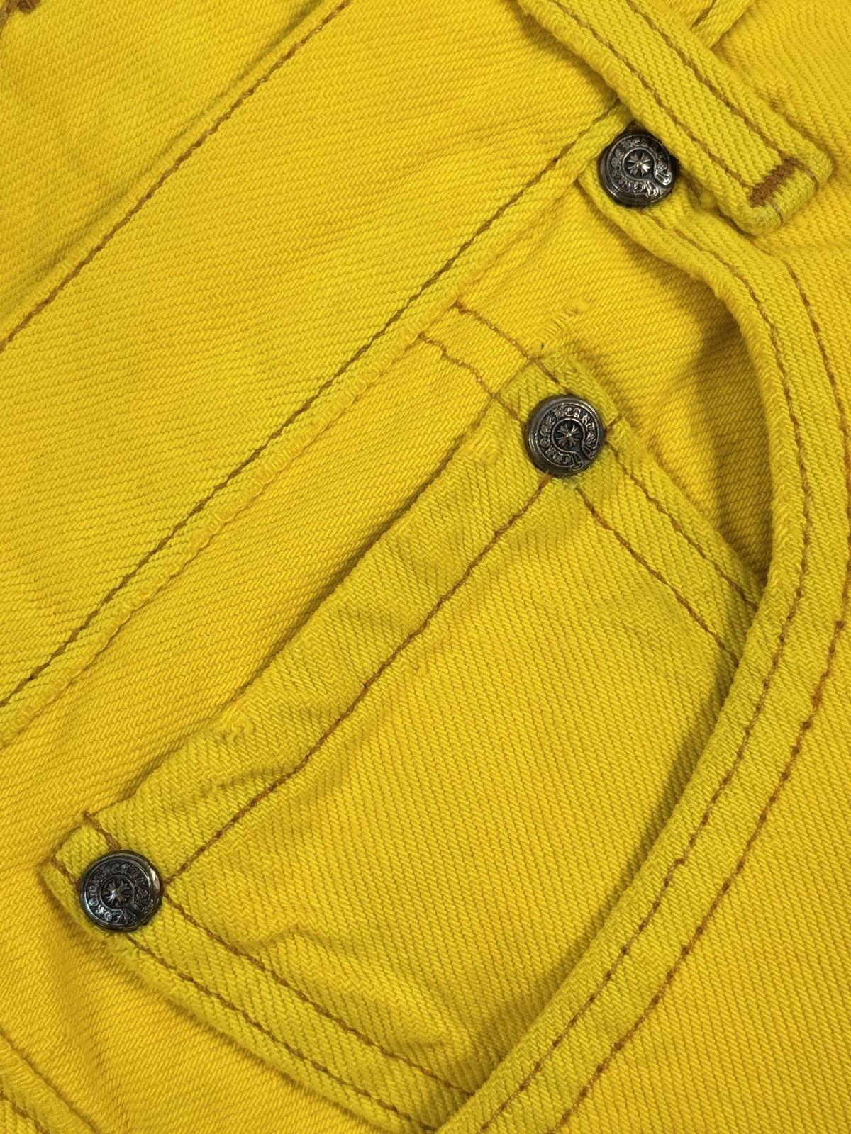 Chrome Hearts YELLOW F&F CROSS PATCH SILVER STUDS VINTAGE JEANS (RARE) Size US 38 / EU 54 - 20 Thumbnail