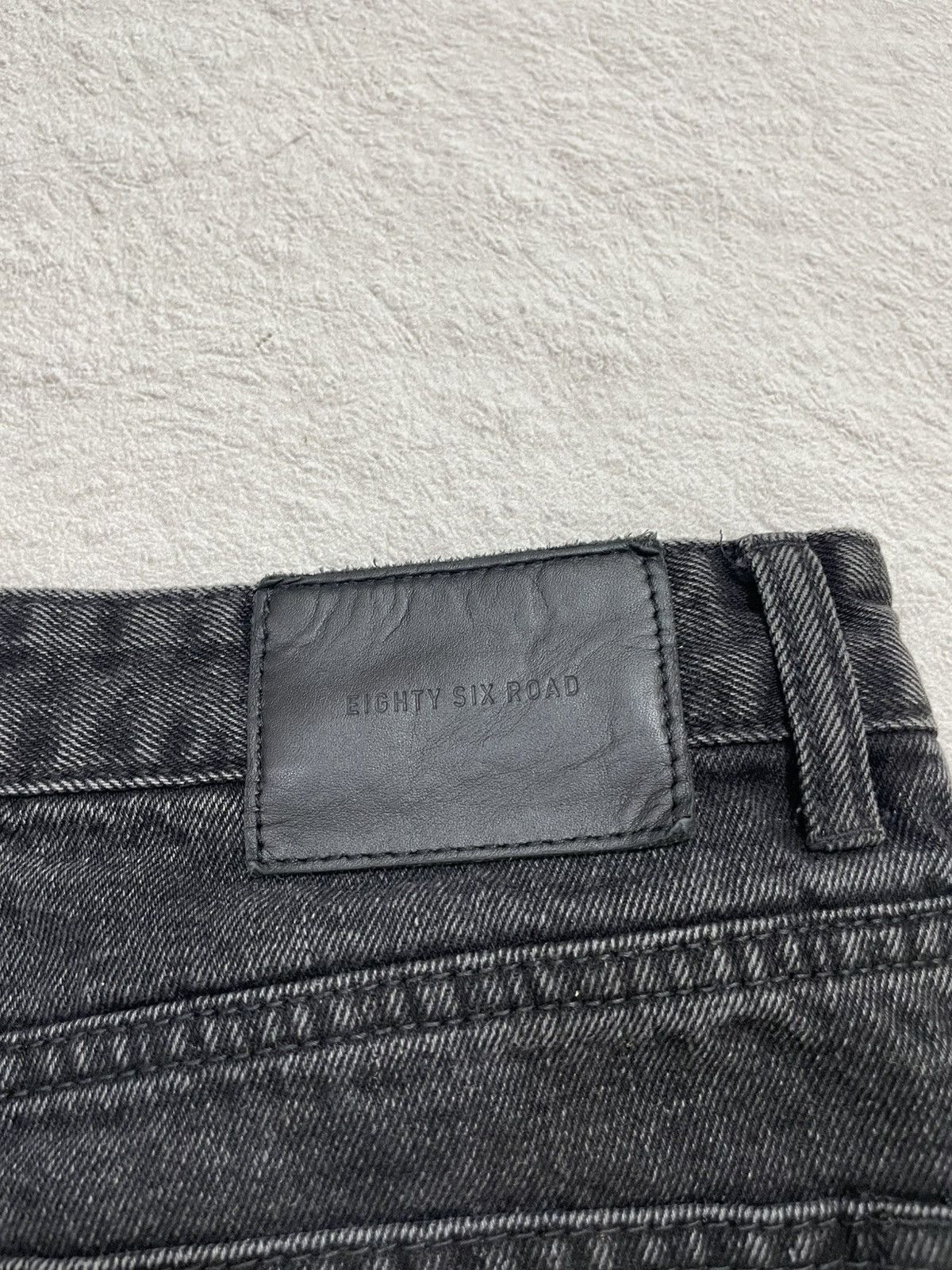 Japanese Brand 2000s Eight Six Black Jeans Wash Y2K Size US 31 - 7 Thumbnail
