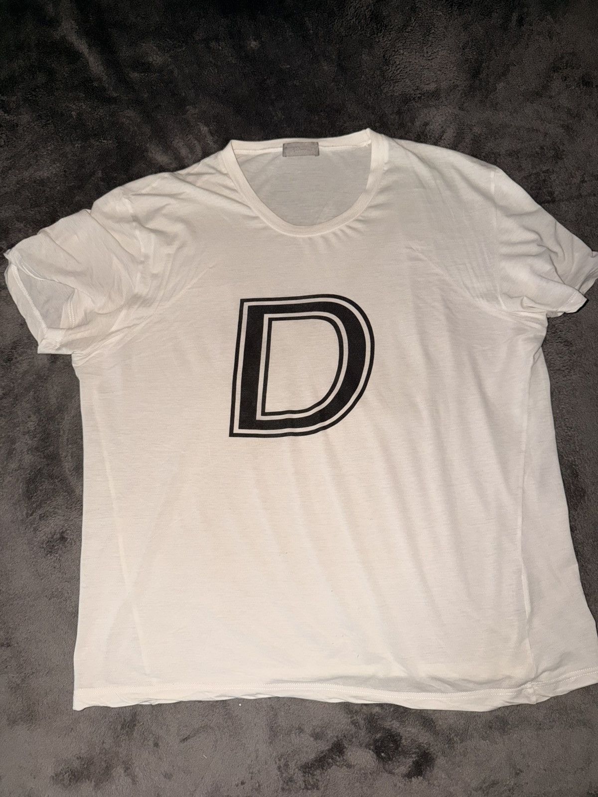 Dior × Hedi Slimane Dior Homme SS05 D Logo Tee | Grailed