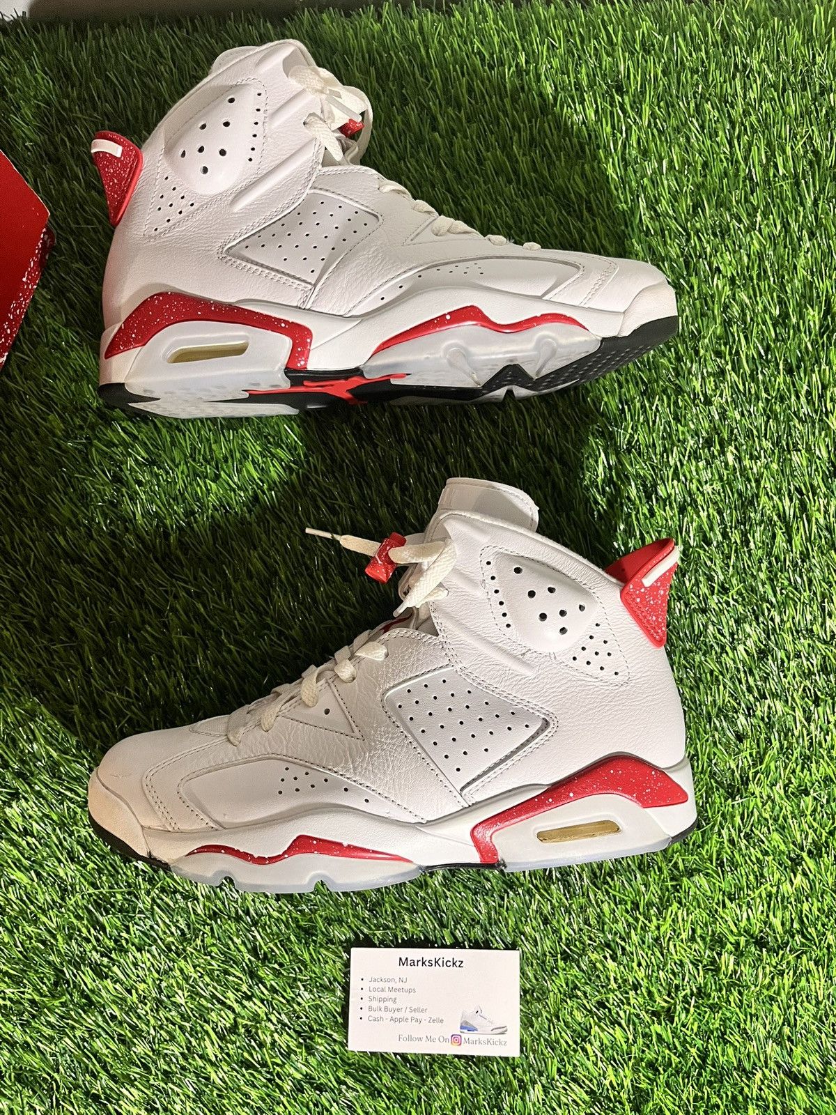 Jordan Brand air jordan 6 retro red oreo 2022 size 9.5 Size US 9.5 / EU 42-43 - 5 Thumbnail