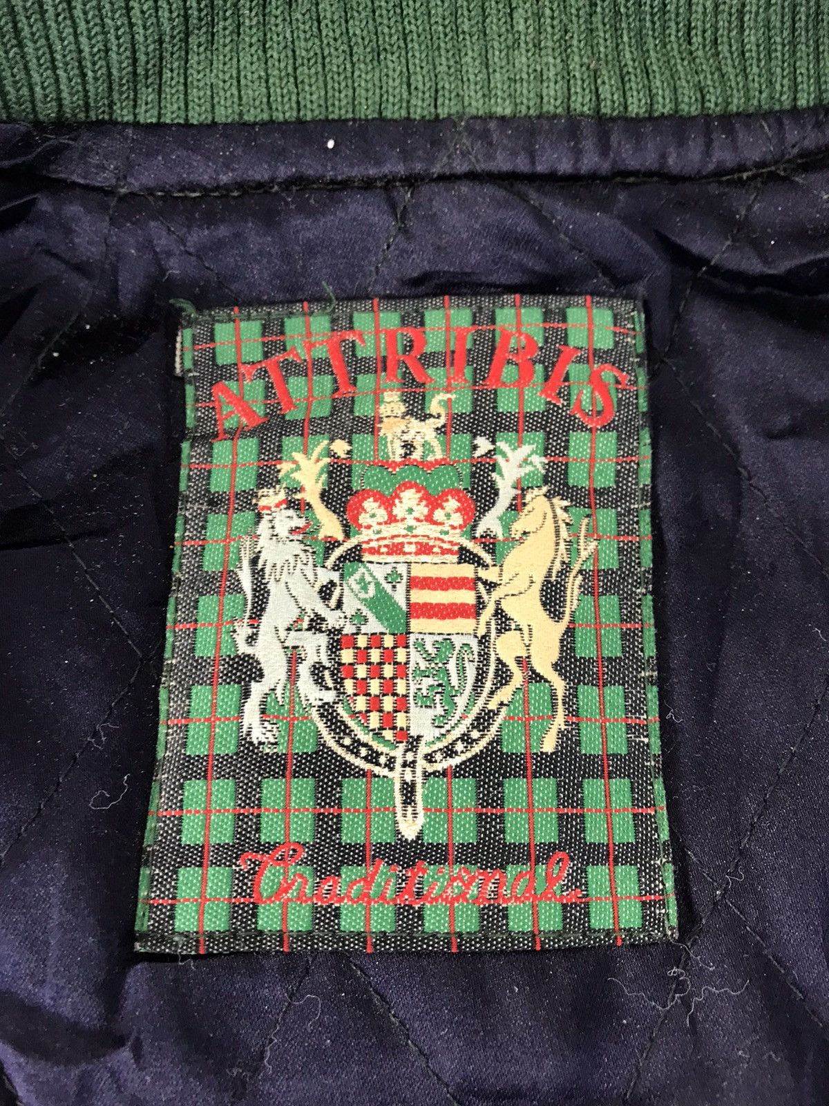 Leather 90s Attribis Traditional Sport Jacket Leather Sleeve Quilted Size US L / EU 52-54 / 3 - 6 Thumbnail
