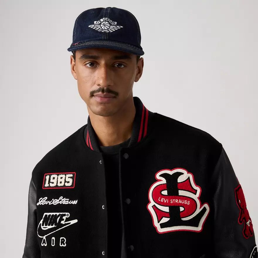 Levi's × Nike Nike Jordan x Levi's Denim Cap Rigid Rinse Blue 055FJ-0000 Size ONE SIZE - 21 Thumbnail