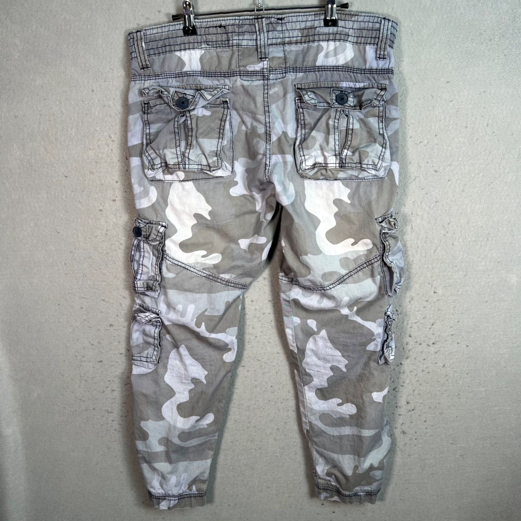 Vintage Liberation A Bleu Pants 32 x 32 Camouflage Cargo Slim Straight 100% Cotton Size US 32 / EU 48 - 2 Thumbnail