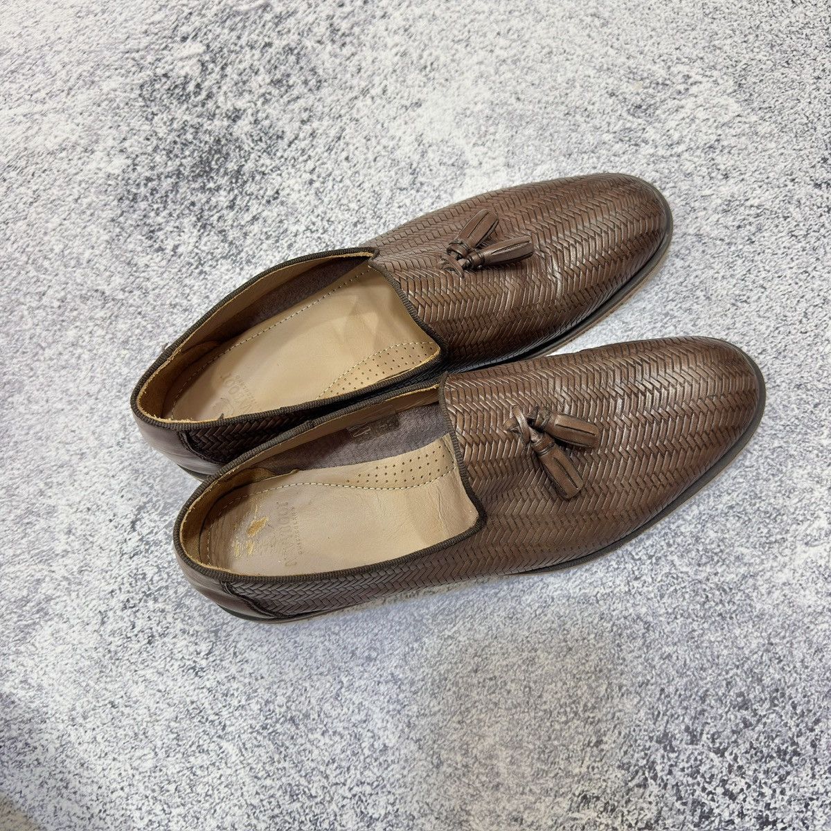 Designer × NAVYBOOT Navyboot Brown Leather Tassel Loafers US9 UK8 EU42 27cm Size US 9 / EU 42 - 13 Thumbnail