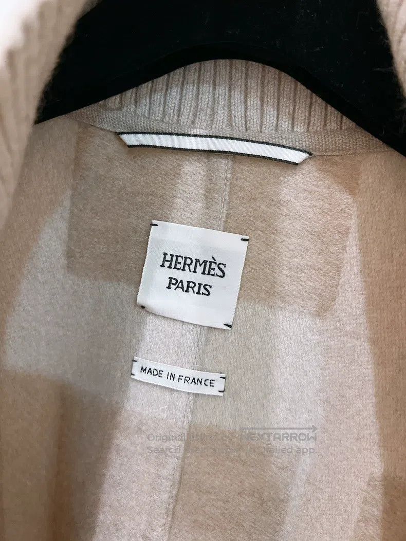 Hermes Hermes Milk Tea Double-Sided Cashmere Patch Deer Skin Base Size XXS / US 00 / IT 34 - 8 Thumbnail