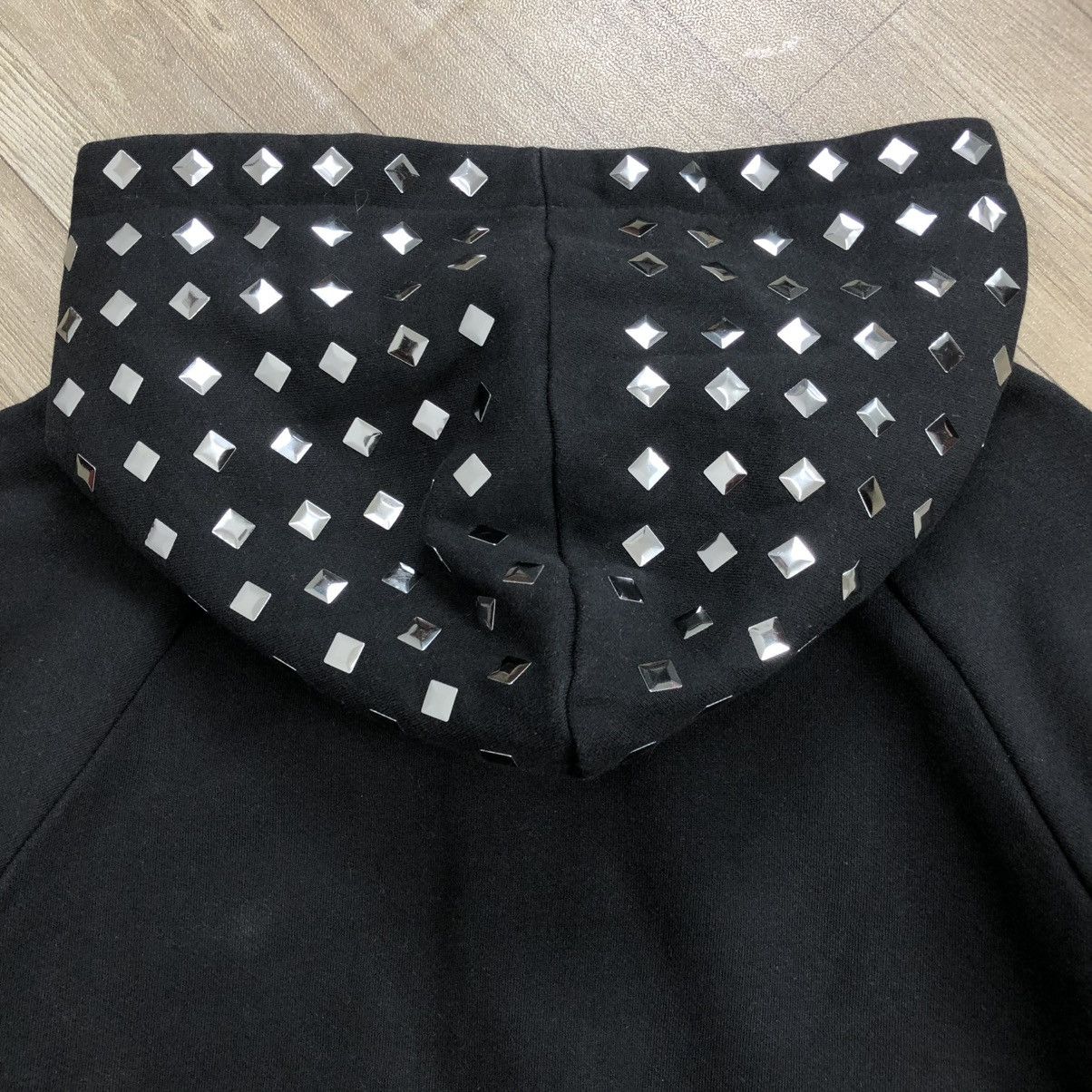 If Six Was Nine × Japanese Brand × Le Grande Bleu (L.G.B.) 2000s Rock Candy Studded Goa Lgb Punk Style Zipper Hoodie Size US M / EU 48-50 / 2 - 14 Thumbnail