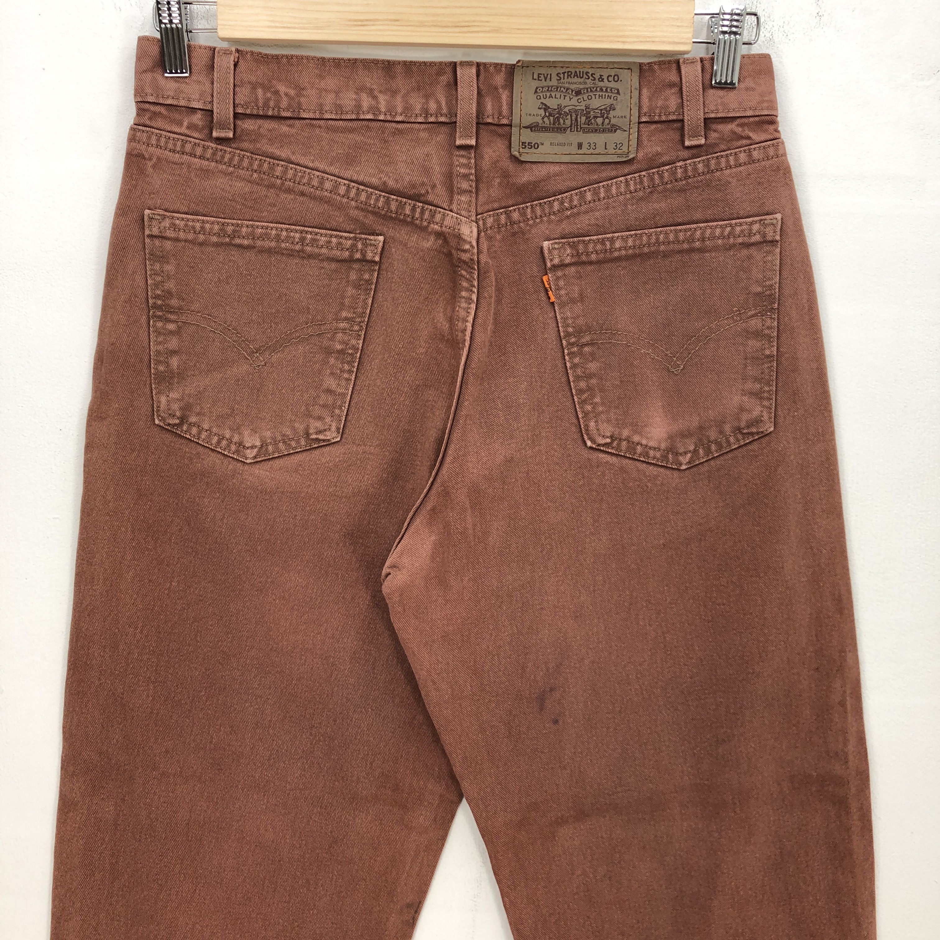 Levi's Vintage Levis 550 Baggy Jeans Levi's Faded Light Wash Denim Size US 32 / EU 48 - 4 Thumbnail
