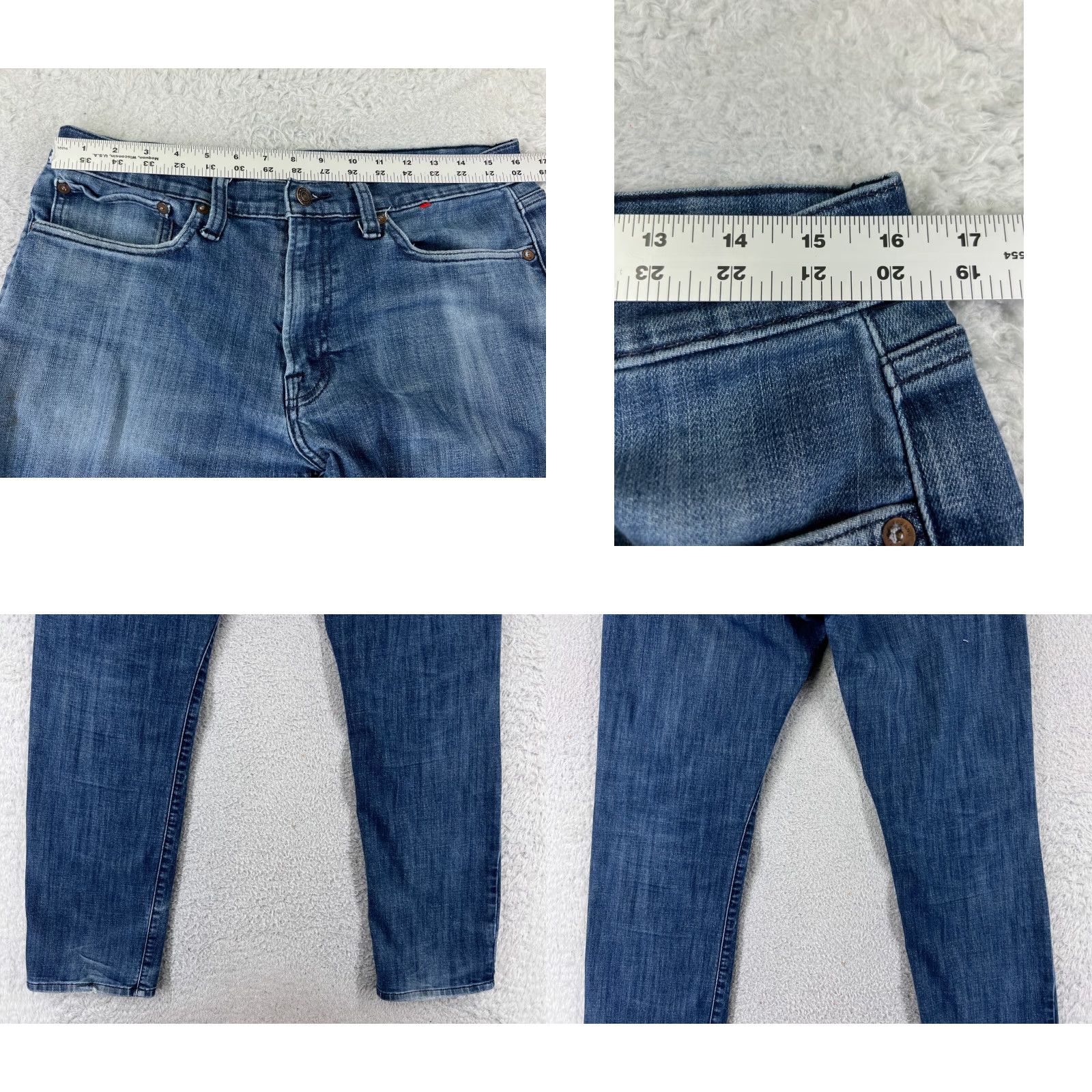 Lucky Brand VINTAGE not applicable; restructure: Lucky Brand Jeans Mens 33 Blue Denim 121 Slim Cotton Blend 30x29 Size US 33 - 9 Thumbnail