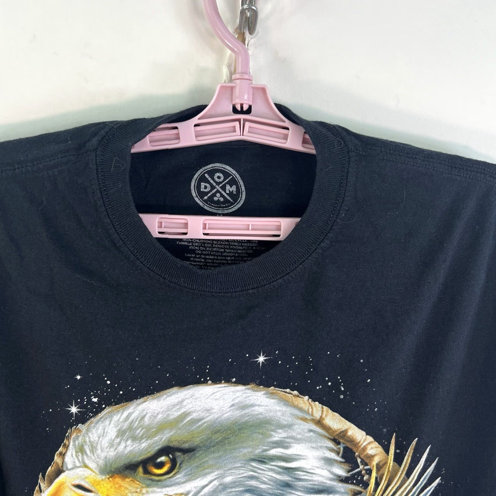 Vintage VINTAGE M & M DOM Bald Eagle Dreamweaver Graphic Print T-Shirt Mens Medium Black All Seasons Size US M / EU 48-50 / 2 - 3 Thumbnail