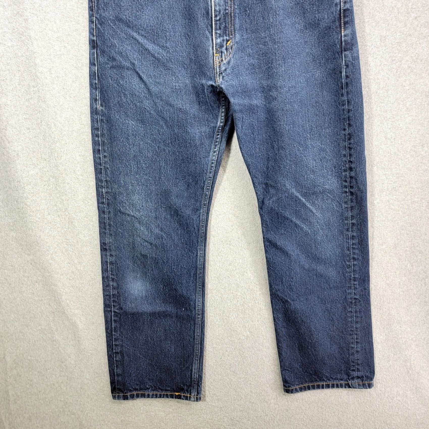 Levi's Levi's Jeans Mens 36 x 30 505 Blue Classic Straight Fit Denim Cotton Pants Size US 36 / EU 52 - 2 Thumbnail