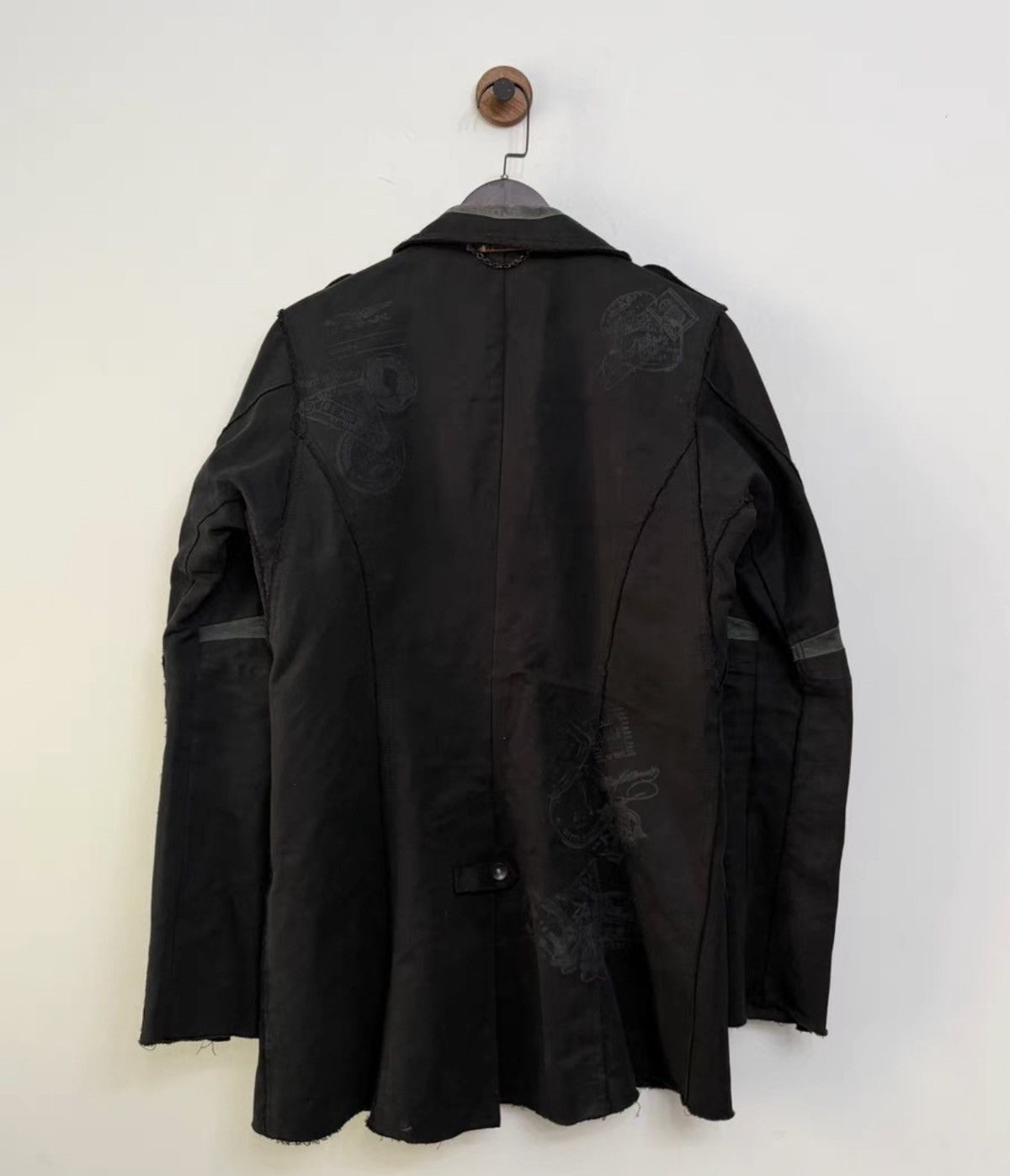 14th Addiction 14th Addiction Suede Patchwork Postcard-Themed Blazer Jacket Size US M / EU 48-50 / 2 - 2 Thumbnail