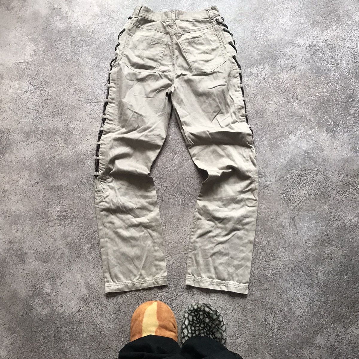 Vintage Vintage 90s Baggy Cargo Pants Distressed Workwear Grunge 25 Size 25" / US 0 / IT 36 - 6 Thumbnail