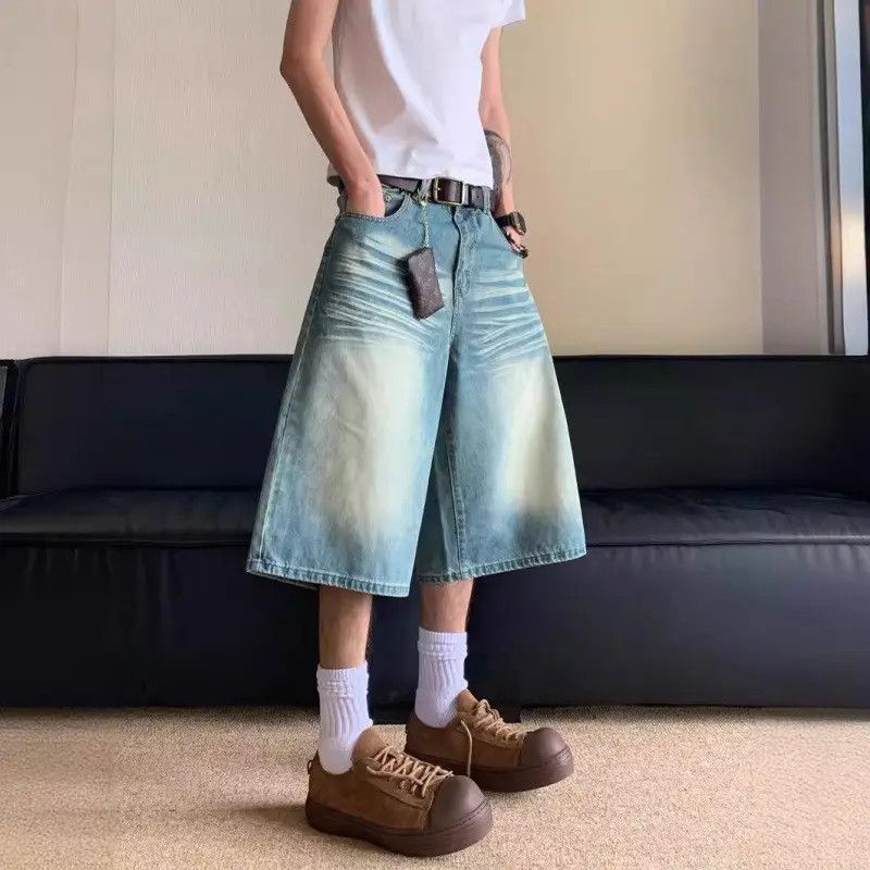 Japanese Brand × Jean Retro loose straight leg wide leg jeans Size US 32 / EU 48 - 1 Thumbnail