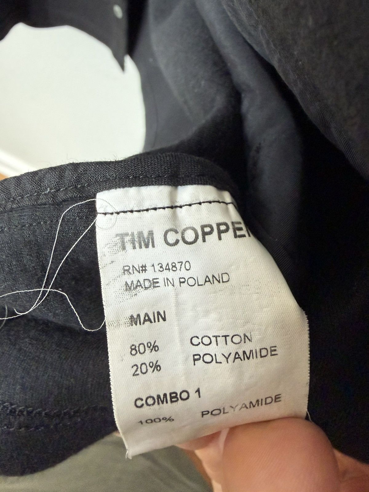 Tim Coppens Deep black navy combo shirt xl Size US L / EU 52-54 / 3 - 3 Thumbnail