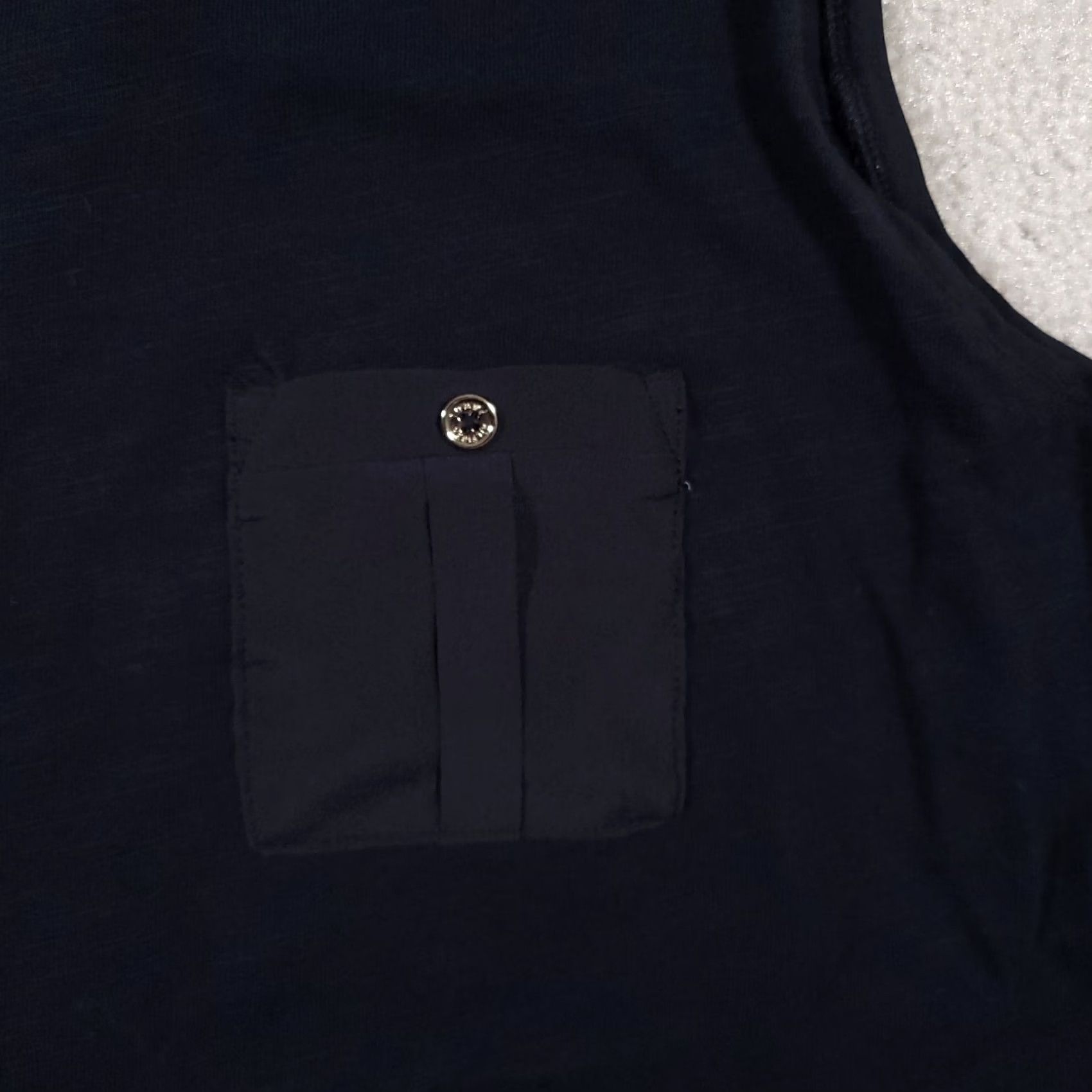 Tommy Hilfiger Tommy Hilfiger Sleeveless Blouse Women's Large Navy Blue Tank Shirt Pocket Shirt Size L / US 10 / IT 46 - 4 Thumbnail
