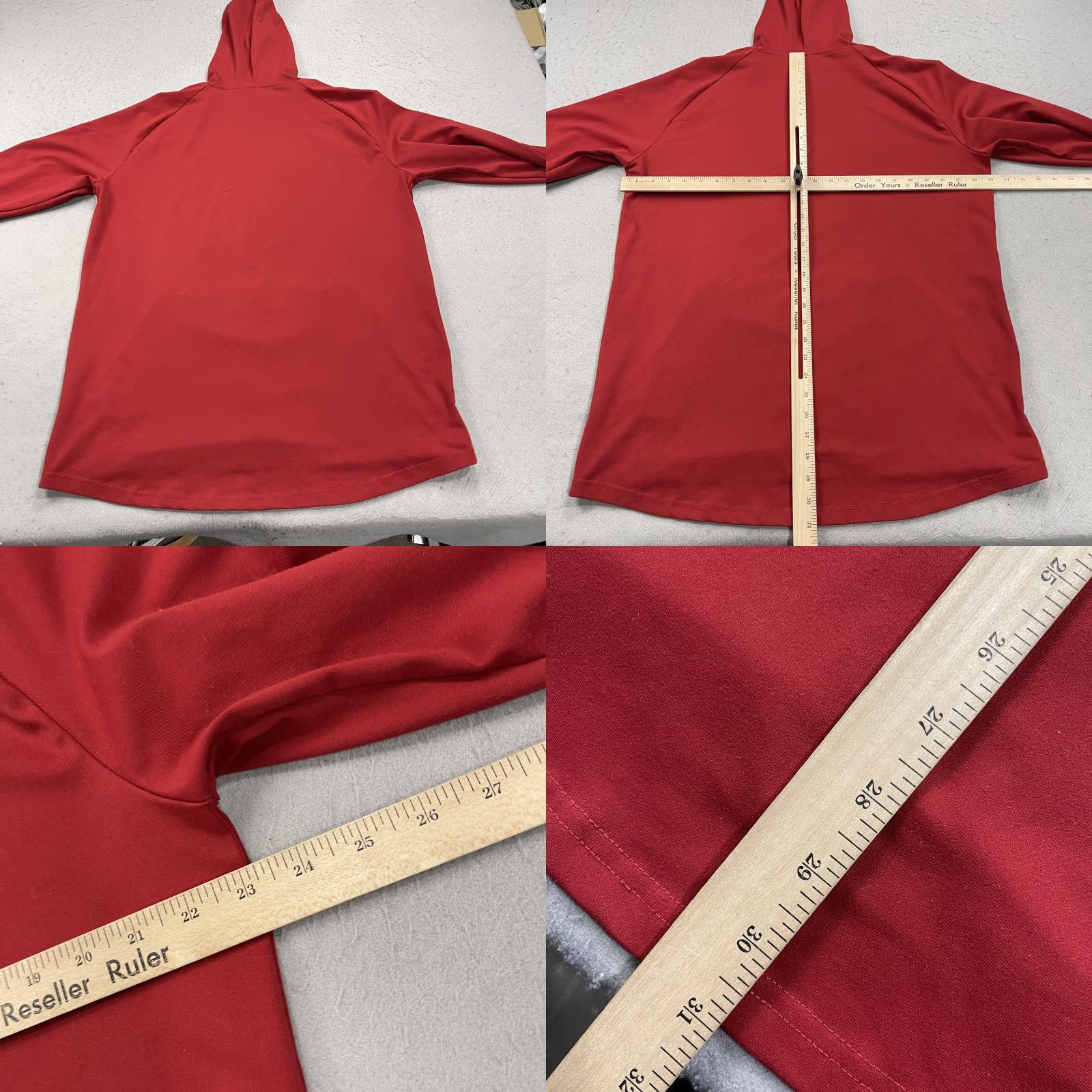 Vintage Barbell Apparel Hoodie Mens Large Red Performance Stretch Pullover Sweatshirt Size US L / EU 52-54 / 3 - 8 Thumbnail