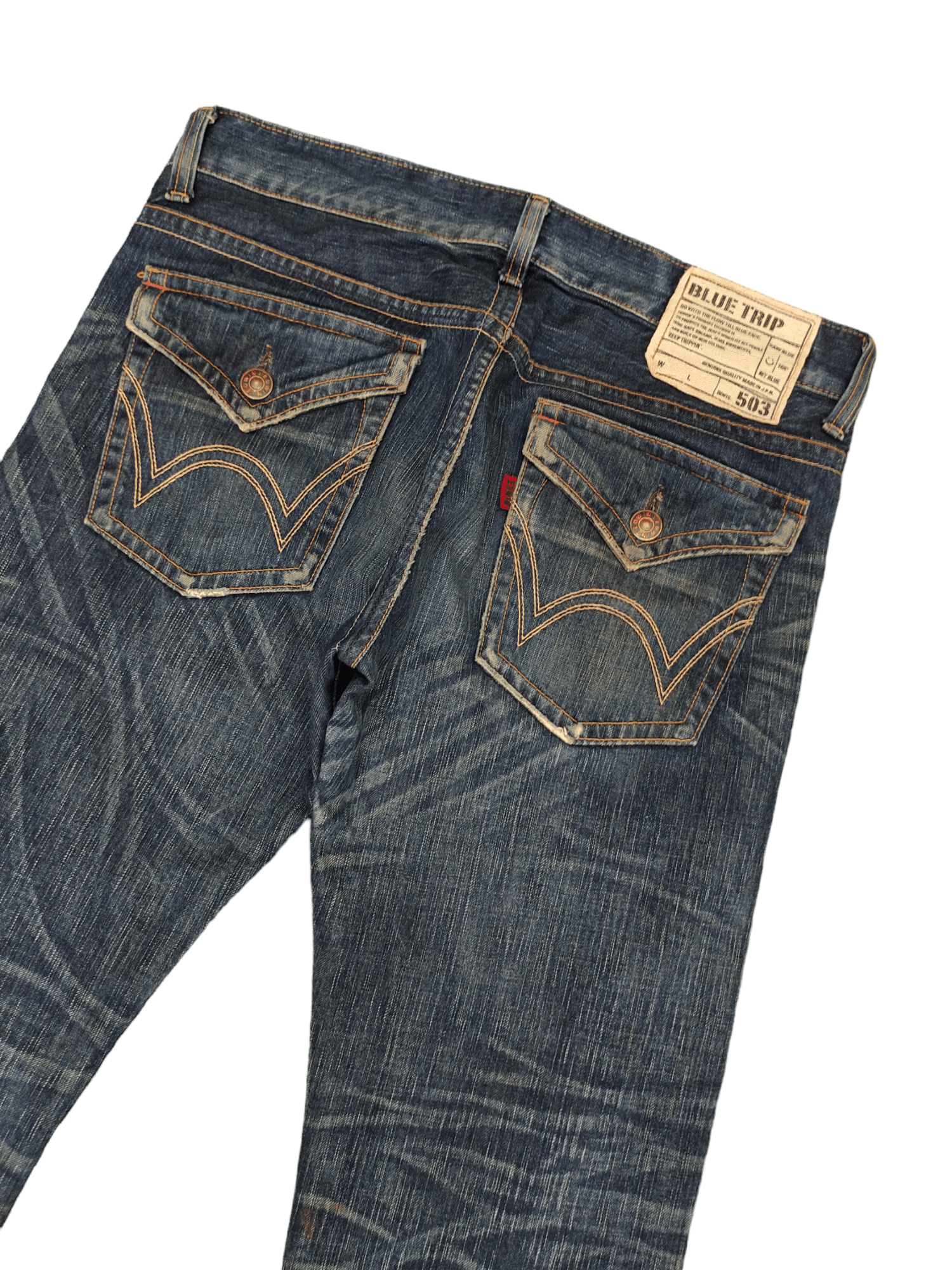 If Six Was Nine Flare Jean Edwin 503 Flare Clawmark Denim Bootcut Mudmax Goa Size US 34 / EU 50 - 14 Thumbnail