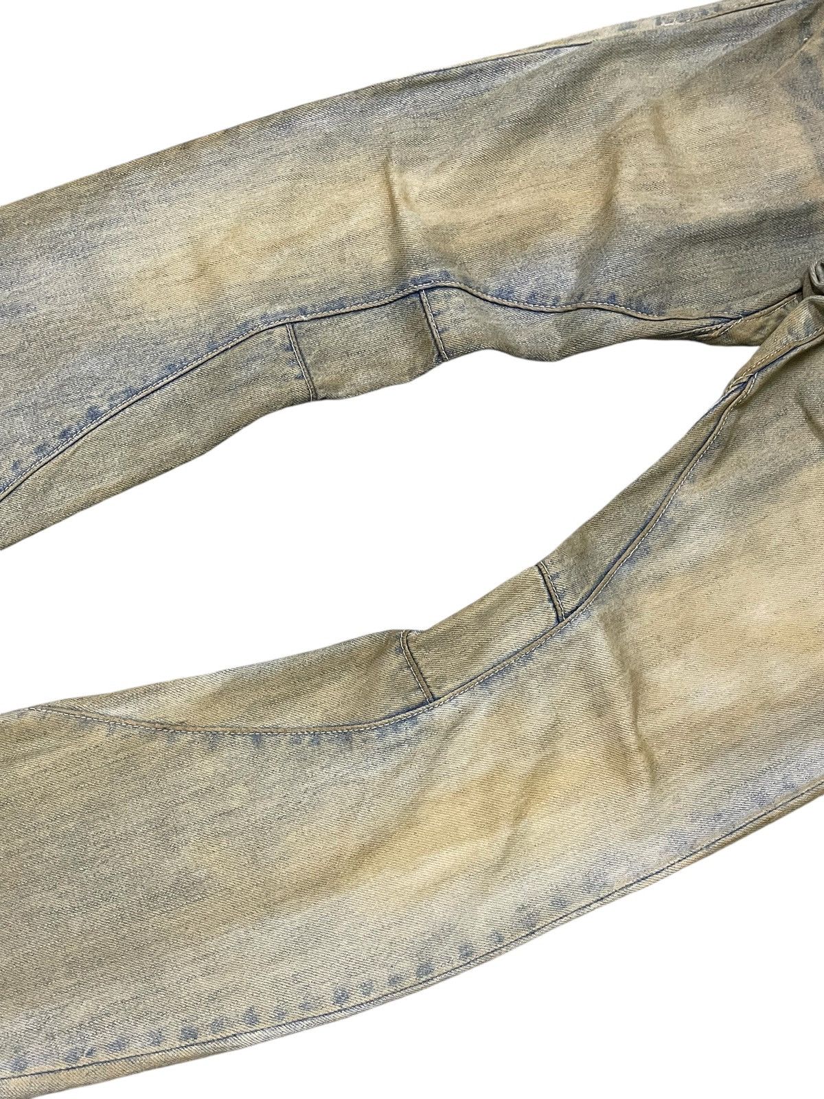 45rpm × Kapital R By 45rpm Asymmetry Muddy Curved Leg Stacked Jeans Size US 30 / EU 46 - 4 Thumbnail