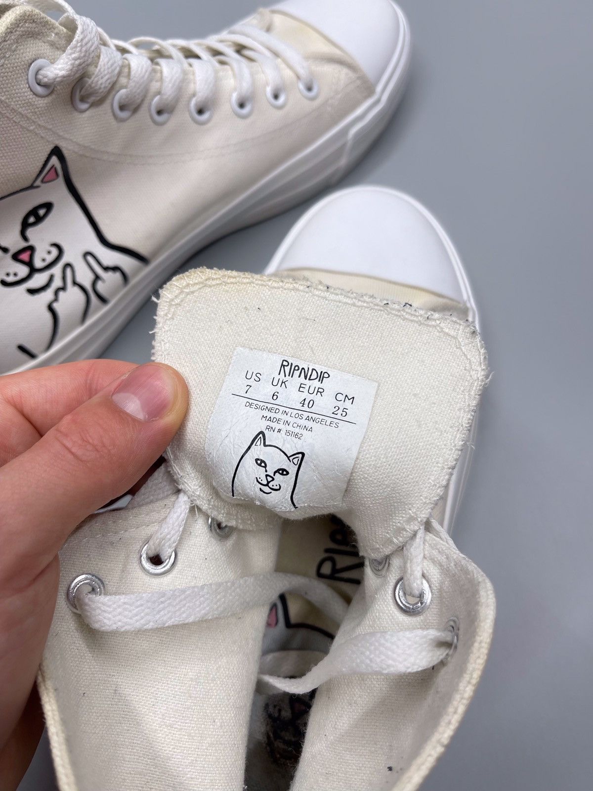 Hook-Ups × RIPNDIP Y2k Rip N Dip Hi-Top Sneakers Size US 7 / EU 40 - 11 Thumbnail