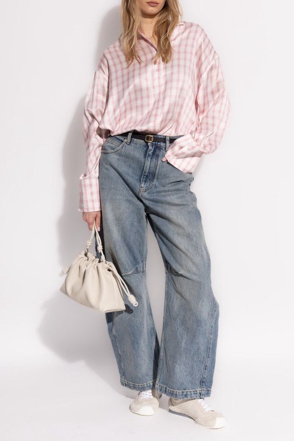 Loewe Loewe oversized embroidered checked silk shirt Size M / US 6-8 / IT 42-44 - 14 Thumbnail
