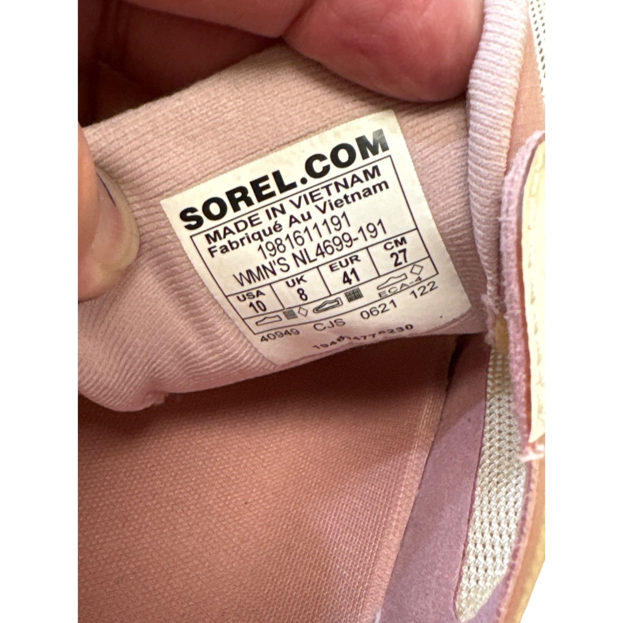 SOREL Sorel Kinetic RNEGD Womens Pink White sneakers 10 SKU 7387 Size US 10 / IT 40 - 9 Thumbnail