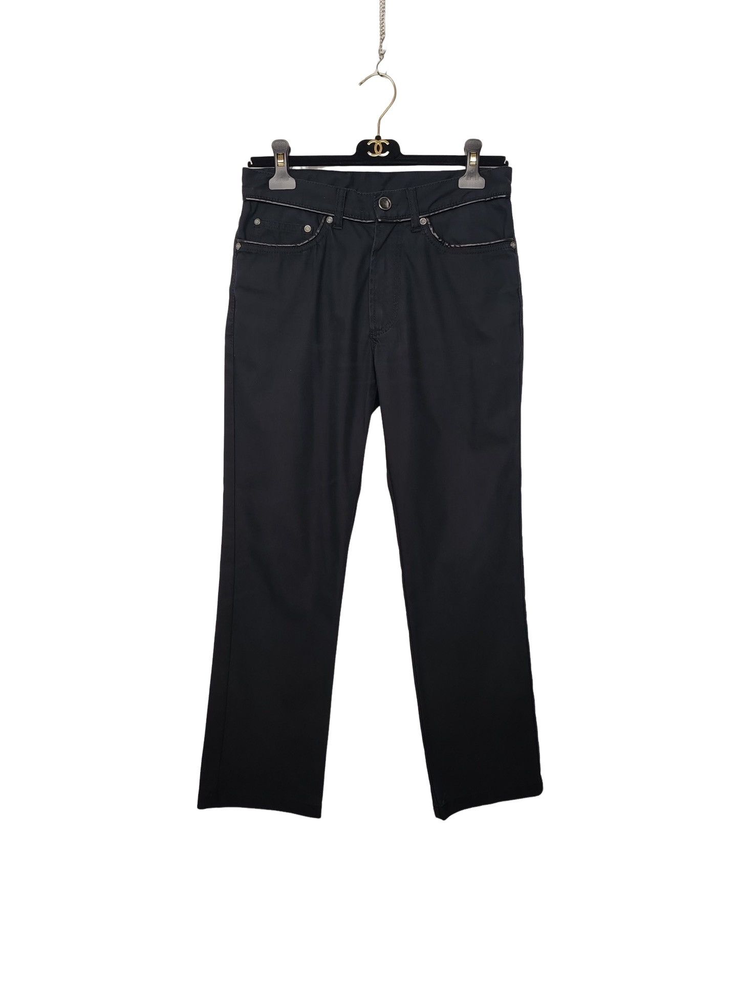 Versace Versace Collection Leather Trim Casual Pants Size 29 Size US 29 - 1 Thumbnail