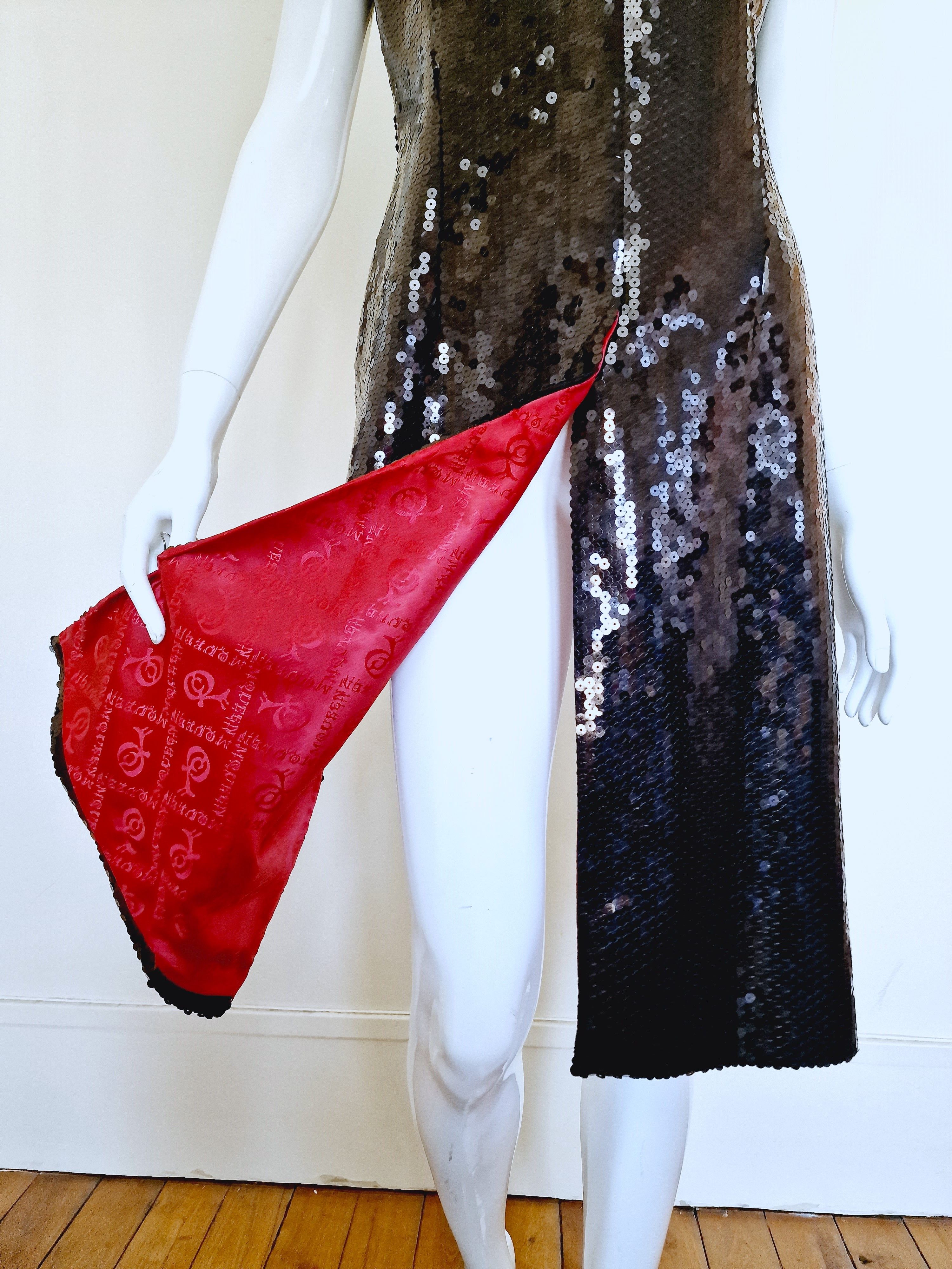 Alexander McQueen Alexander McQueen Joan Of Arc1998 Sequin Glitter Coat Dress Size M / US 6-8 / IT 42-44 - 10 Thumbnail
