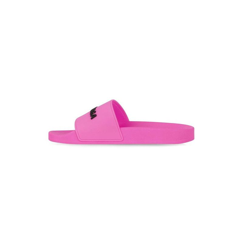 Balenciaga o1srvl11e0426 Pool Slide Sandals in Neon Pink Size US 9 / IT 39 - 4 Thumbnail