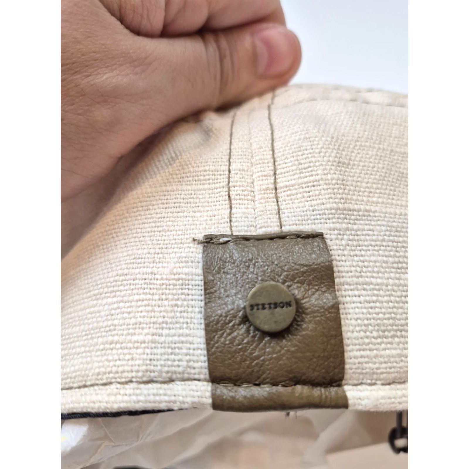 Stetson Stetson Flat Cap L Beige Linen Cotton Lined Mens Summer STC32-NAT3 Size ONE SIZE - 4 Thumbnail