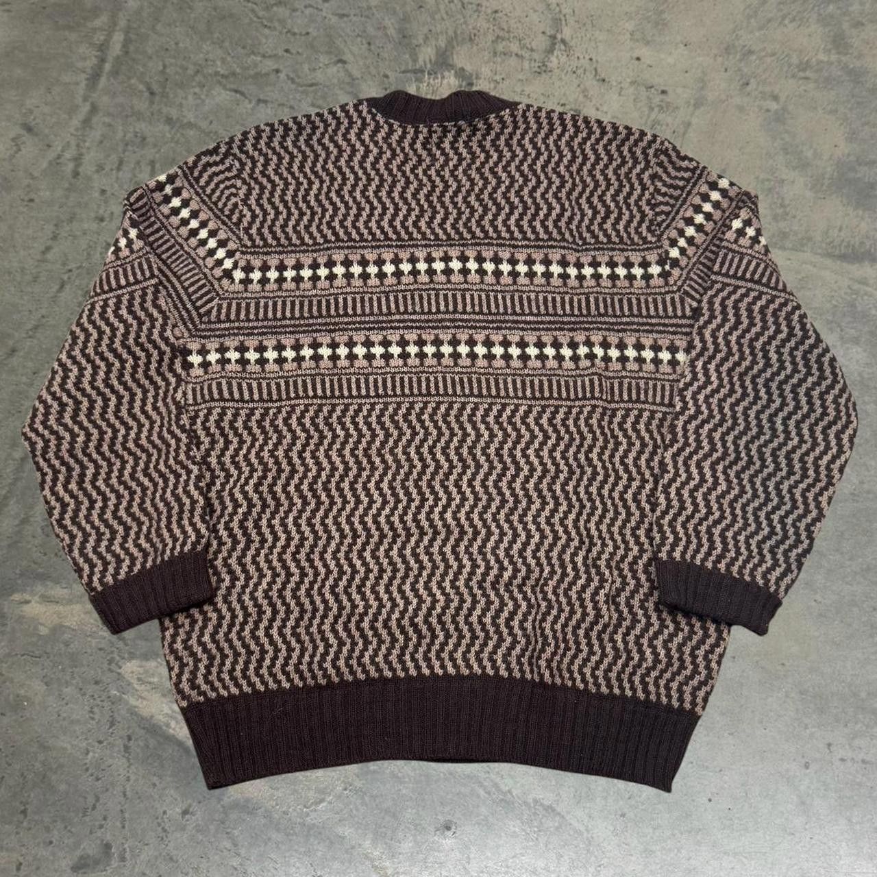 Japanese Brand × Vintage Vintage 80s Mark’s Sweater Co. Striped Acrylic Sweater Size US M / EU 48-50 / 2 - 4 Thumbnail