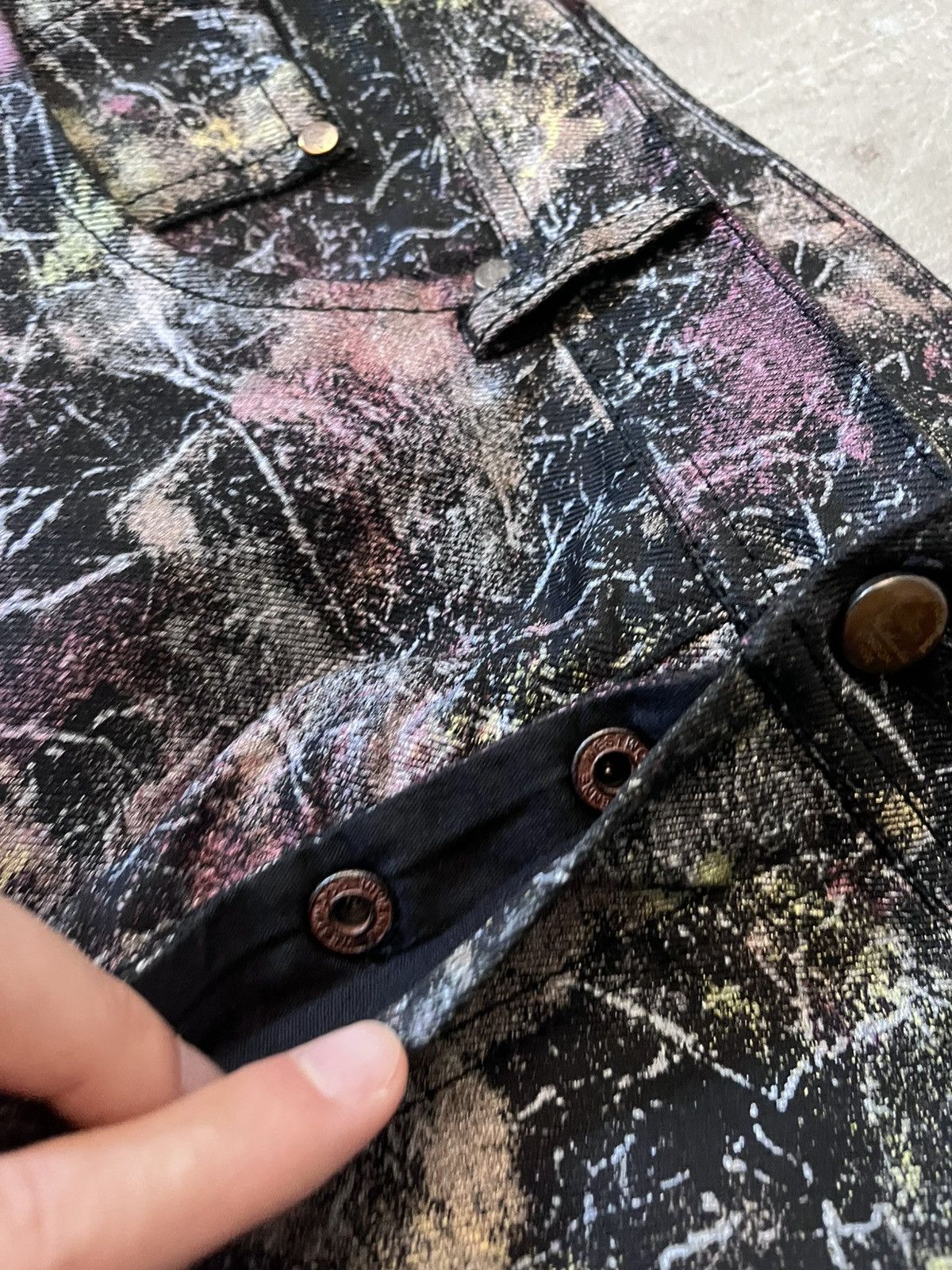 Vivienne Westwood Vivienne Westwood S/S 01 marbles jeans red label waxed feel Size US 32 / EU 48 - 5 Thumbnail