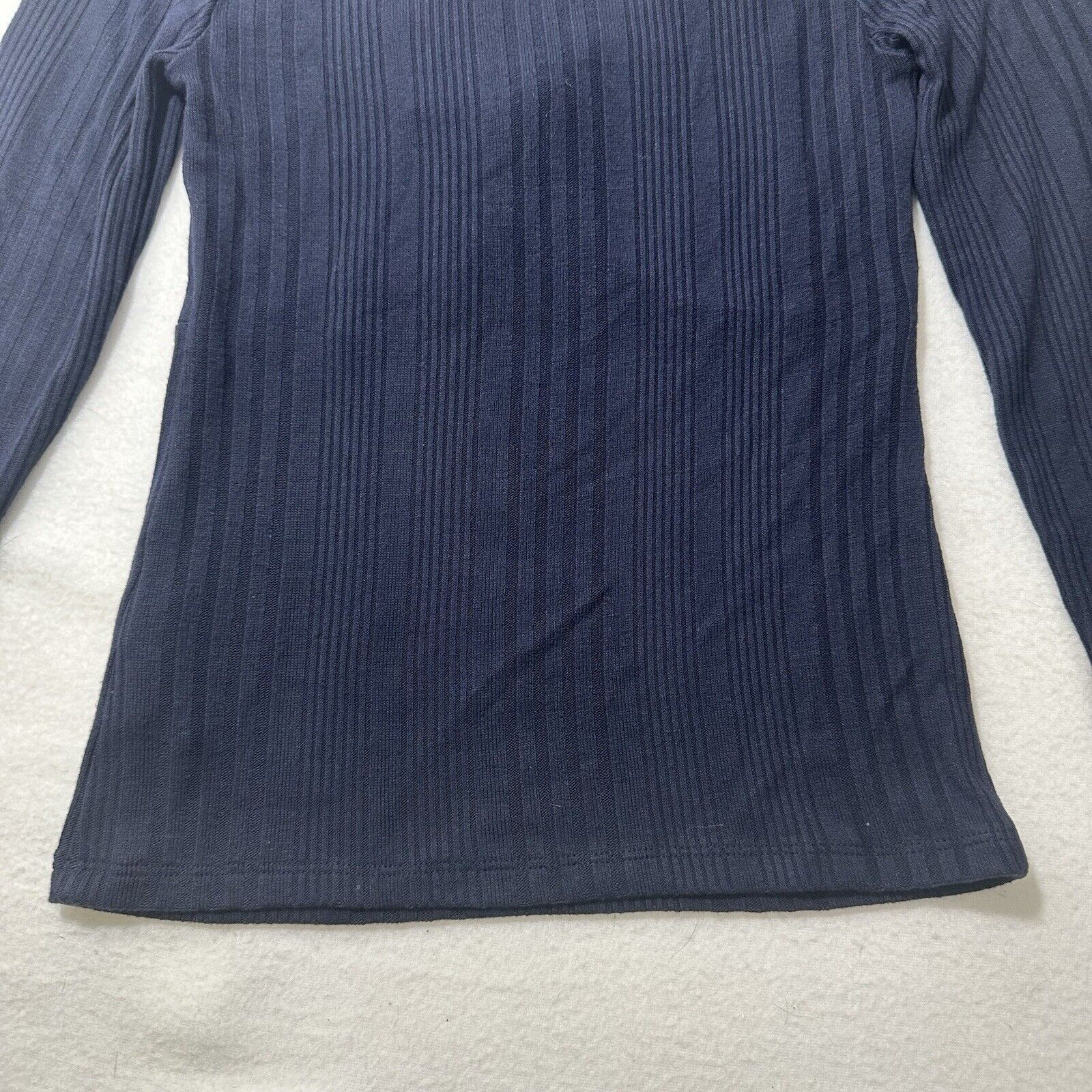 Boden Boden 4 Navy Blue Ribbed Sweetheart Pullover T Shirt Size S / US 4 / IT 40 - 11 Thumbnail