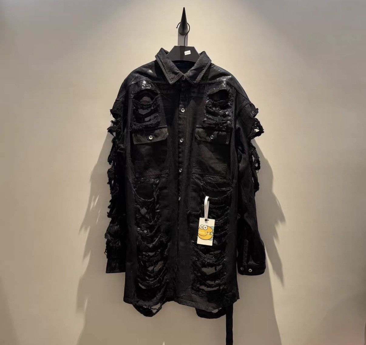 Rick Owens Rick Owens DRKSHDW Waxed Destroyed Jacket Size US S / EU 44-46 / 1 - 1 Thumbnail