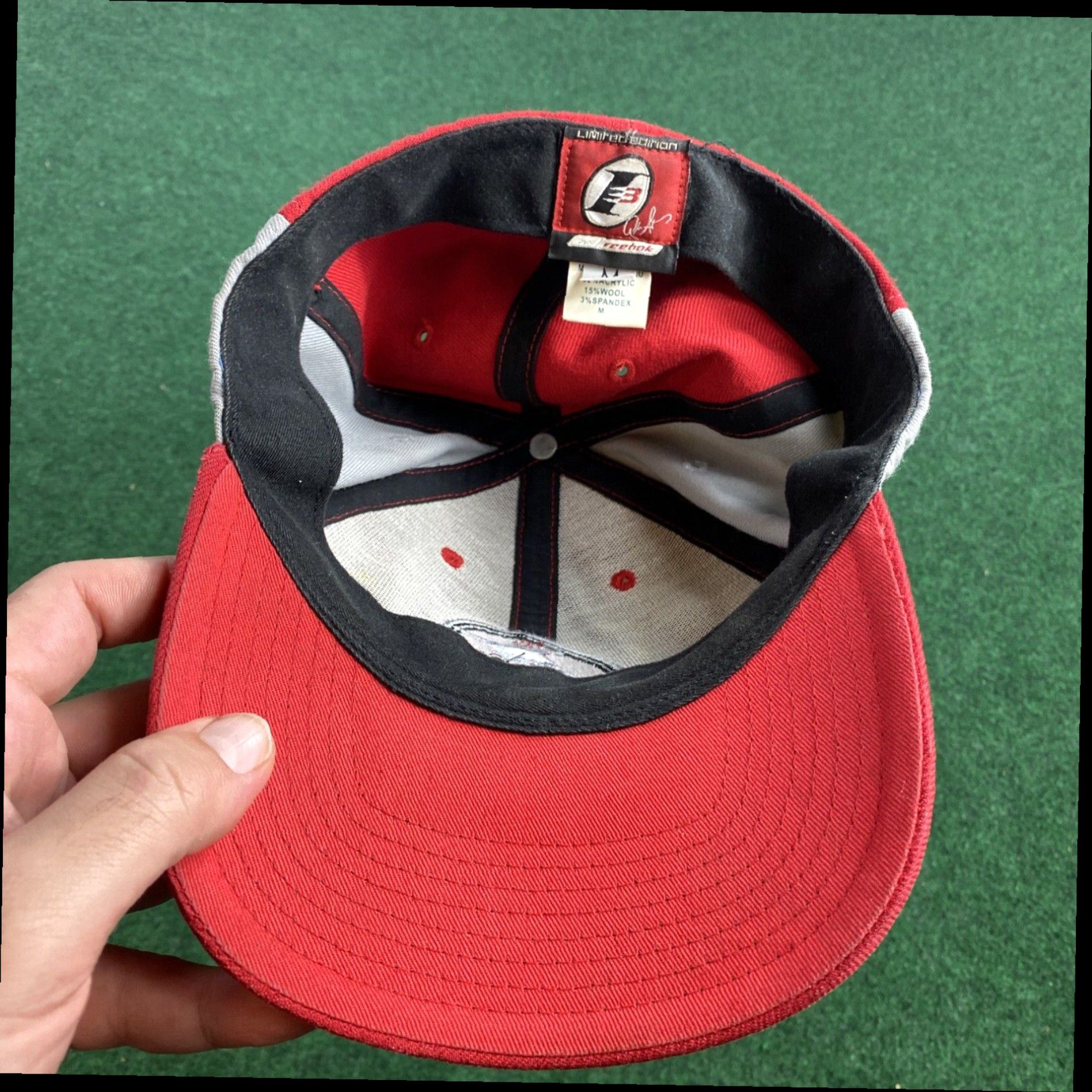 Reebok Vintage Reebok Allen Iverson FlexFit Hat I3 Red Baseball Cap RARE FAST SHIPPING Size ONE SIZE - 6 Thumbnail