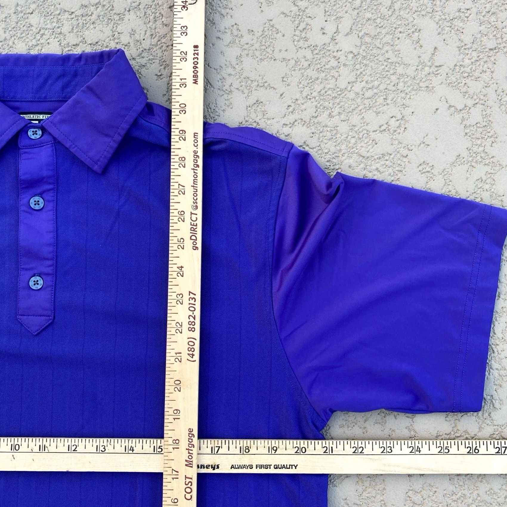 Footjoy FootJoy FJ Shirt Men's Medium Purple Athletic Fit Golf Performance No logo Shirt Polo Short Sleeve Athletic Men Purple 90s Fashion Size US M / EU 48-50 / 2 - 3 Thumbnail