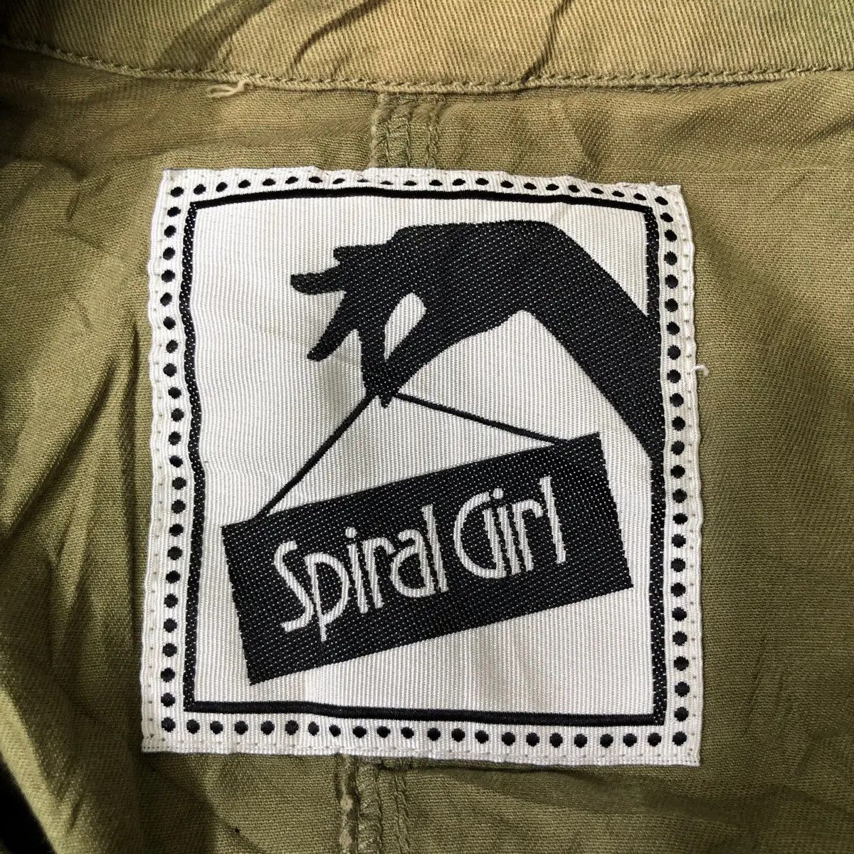 Japanese Brand Vtg 90’ SPIRAL GIRL JAPAN Designer Green Jacket Cotton Size M / US 6-8 / IT 42-44 - 5 Thumbnail