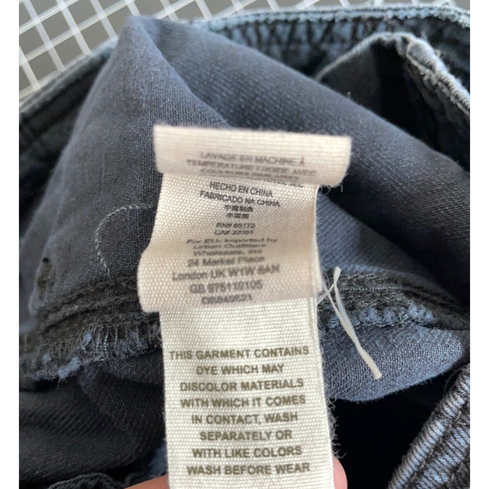 Free People VINTAGE Free People Women's Cropped Denim Pants Fall 90s Grunge Hipster Black 32 x 24.5 Size 24" / US 00 / IT 34 - 3 Thumbnail