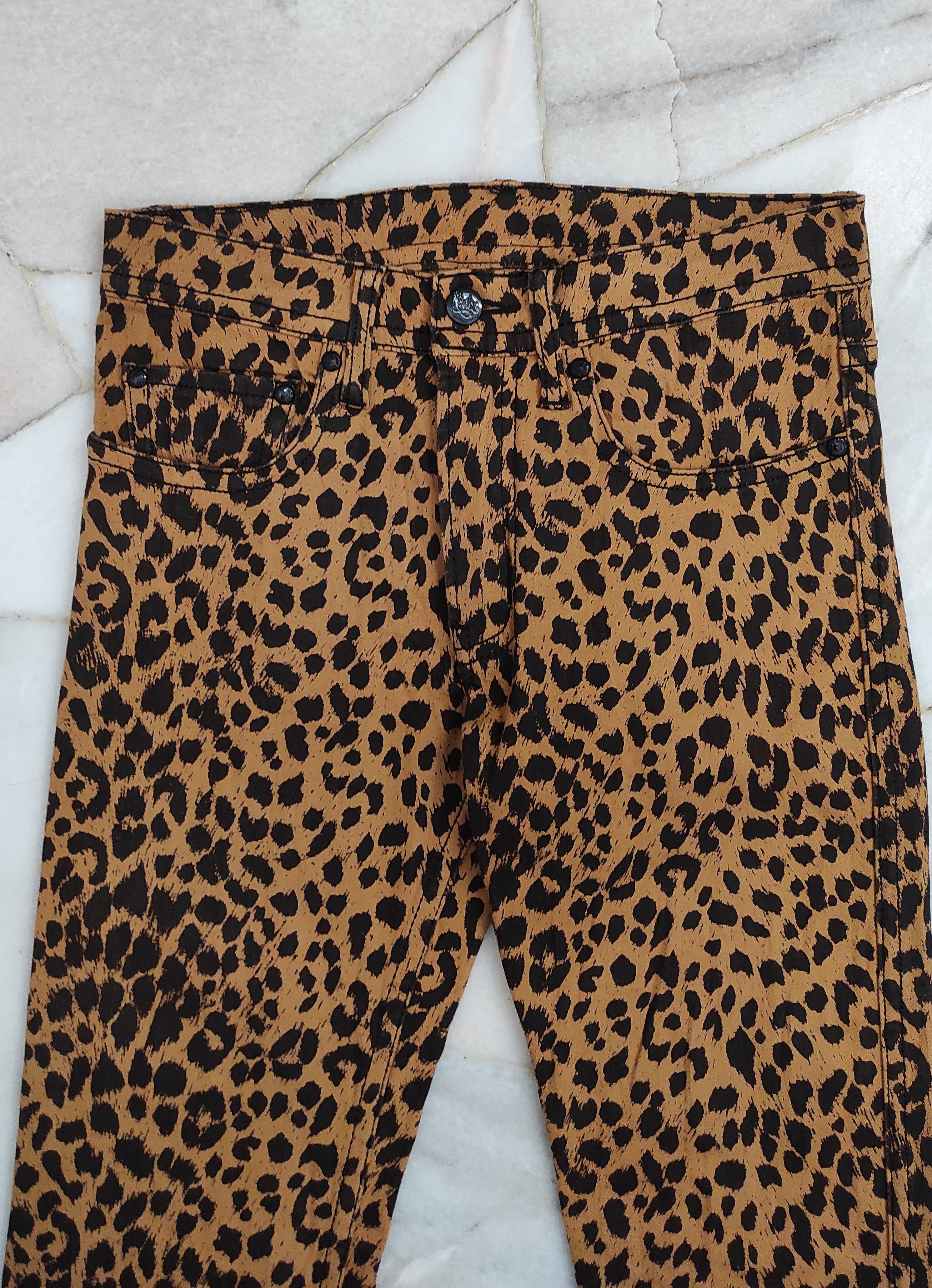 Japanese Brand Fw2000 RNA Japan X Foxy band leopard Print skinny jeans Size 27" / US 4 / IT 40 - 6 Thumbnail
