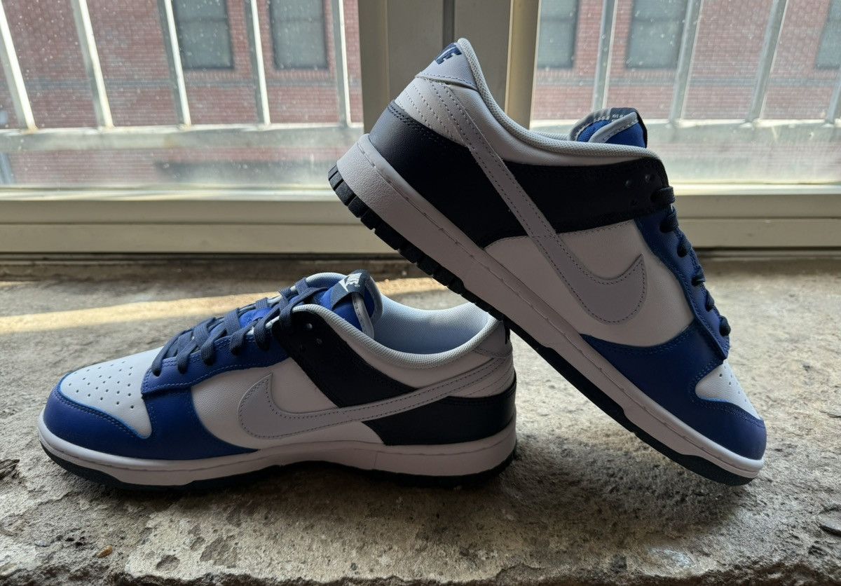 Nike Nike Dunk Low “Game Royal Navy” Size US 11 / EU 44 - 4 Thumbnail