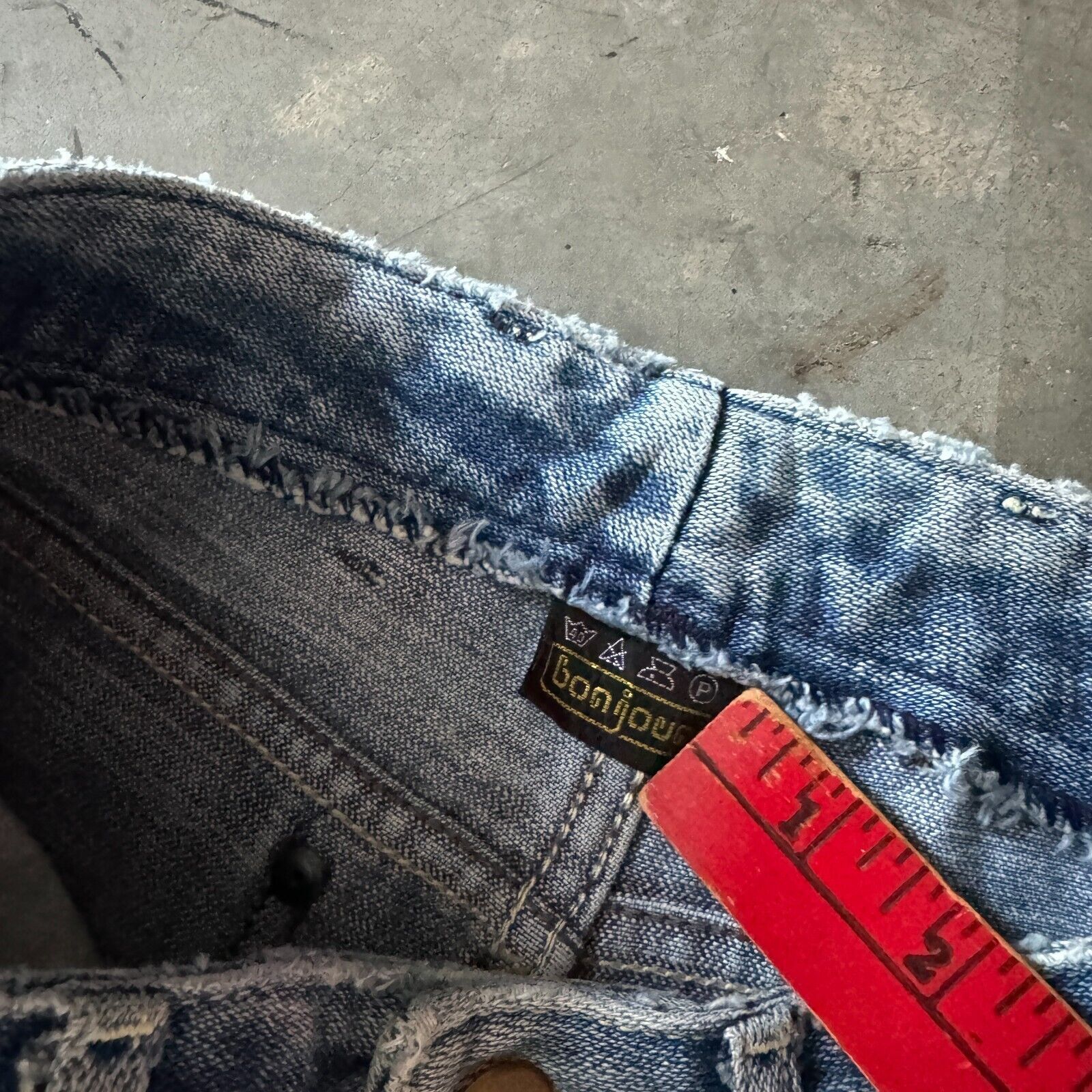 Vintage Vintage 70s Bon Jour Hi-Waist Mom Baggy Denim Jeans 26x25 Size 26" / US 2 / IT 38 - 5 Thumbnail