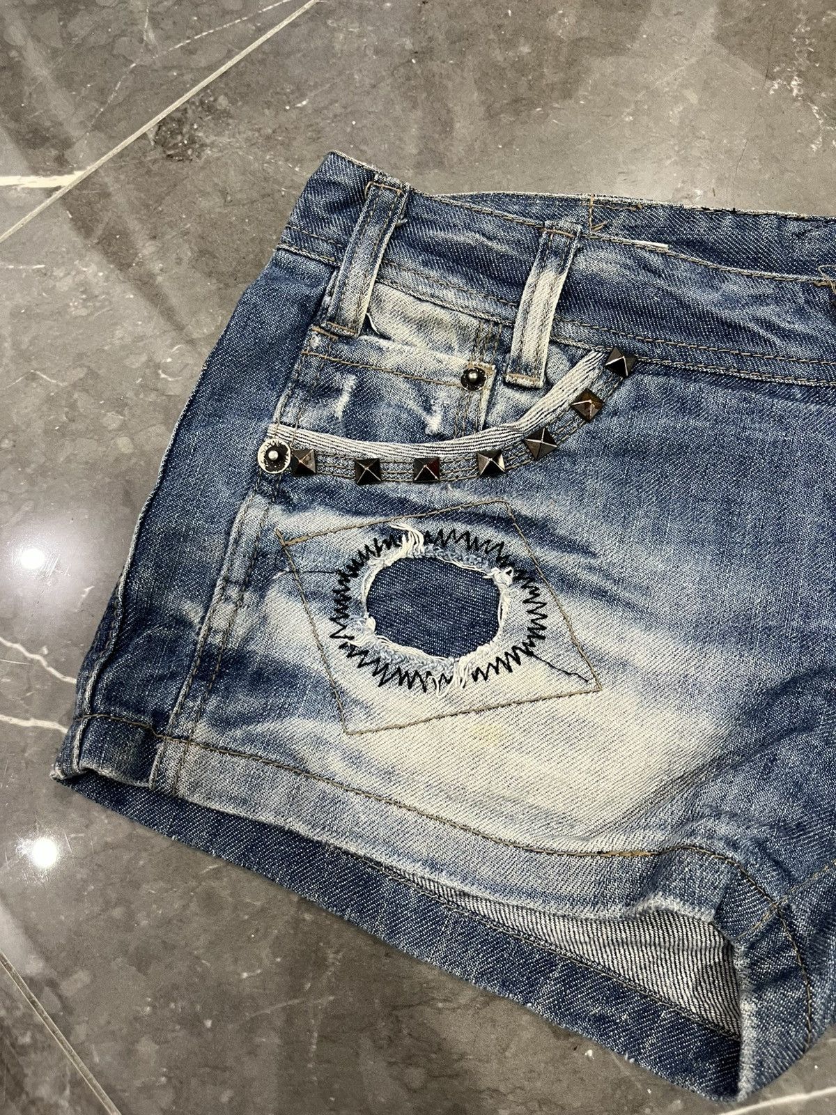 If Six Was Nine × Japanese Brand × KMRii Tankus studed vkei styled Size 31" - 4 Thumbnail