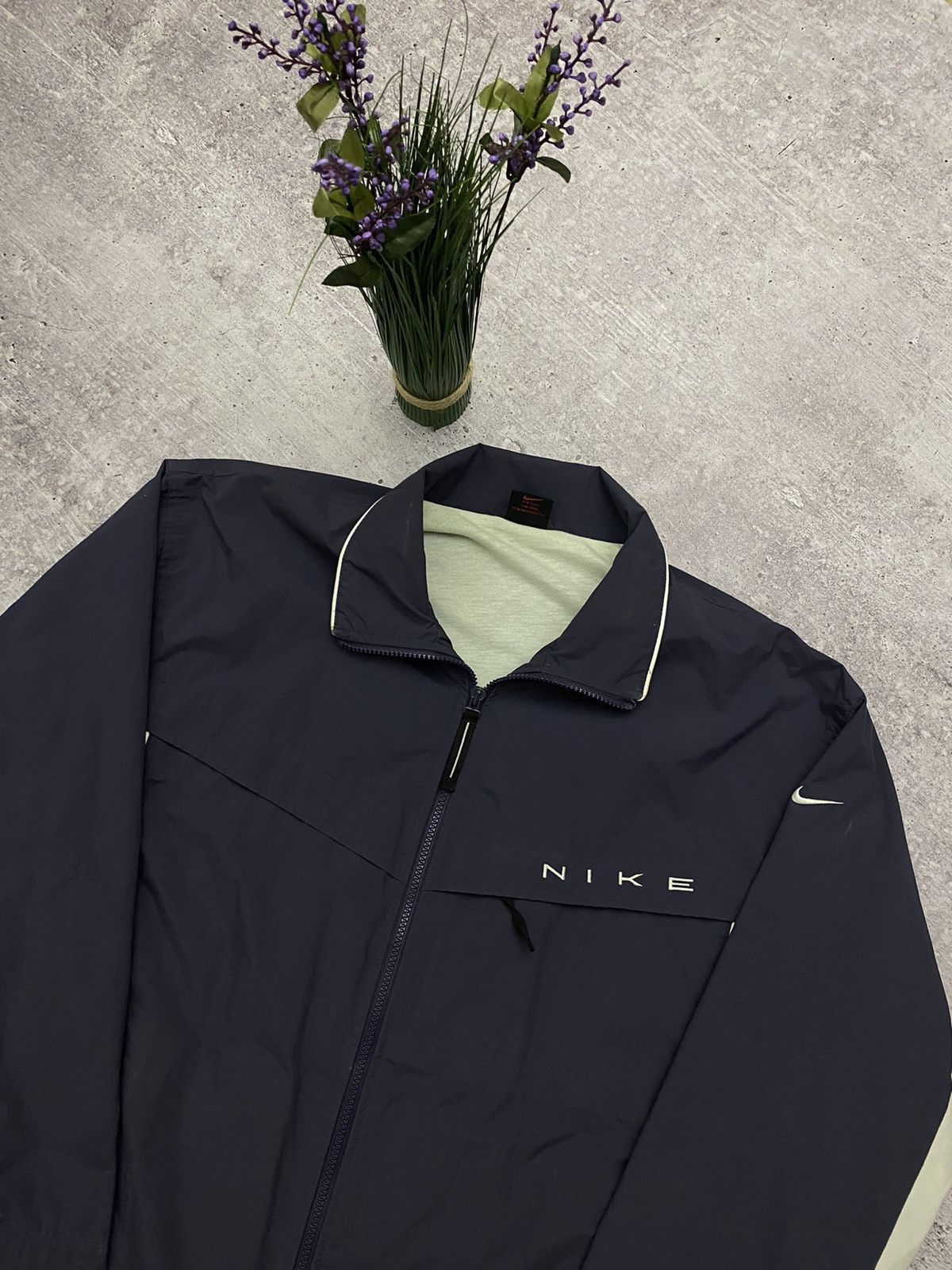 90'S Nike Nylon Jacket Men's XXL Vintage Nylon navy blue type Vintage Second Hand main image 1