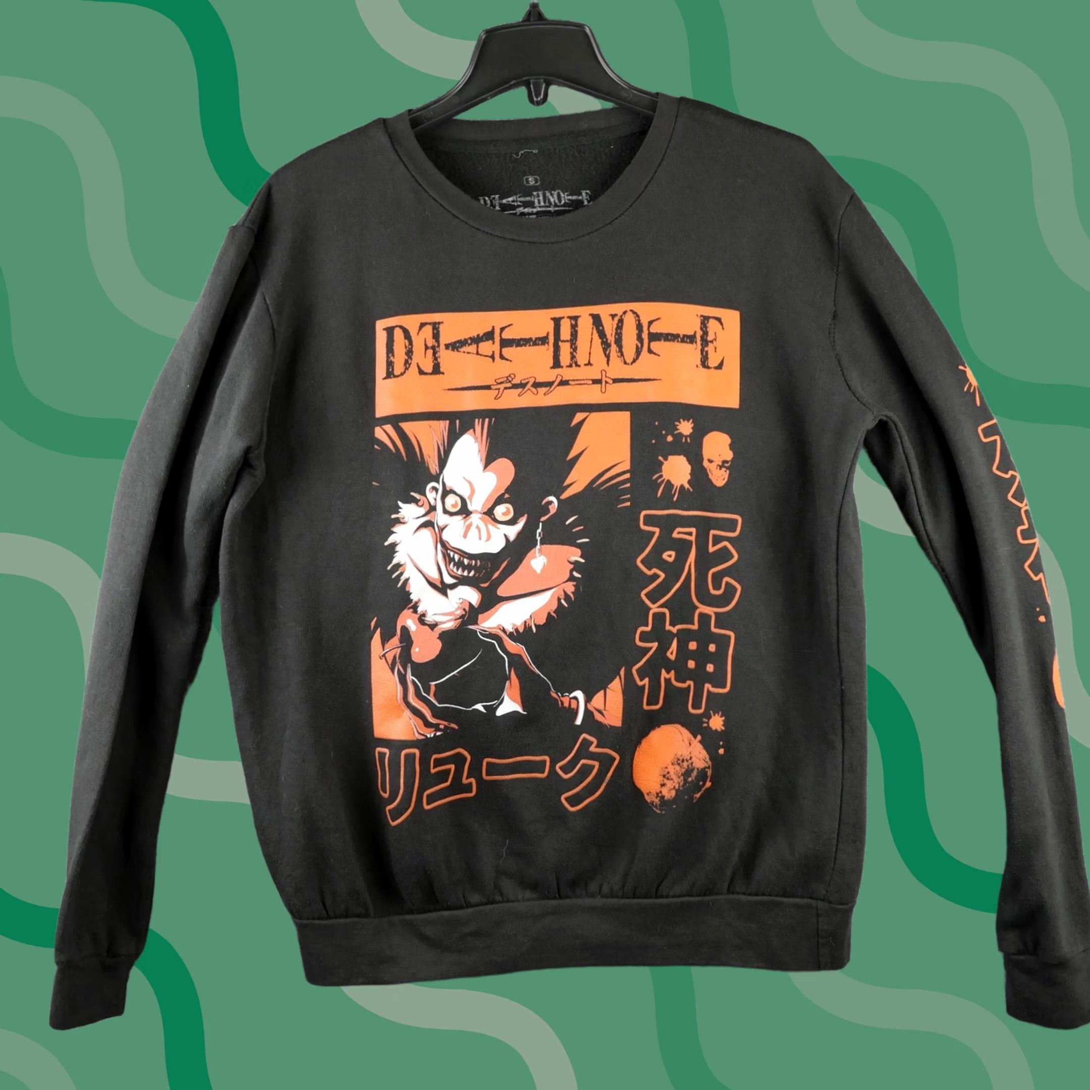 Ripple Junction Ripple Junction Sweatshirt Mens Small Black Death Note Ryuk Graphic Anime Flaw Size US S / EU 44-46 / 1 - 1 Thumbnail