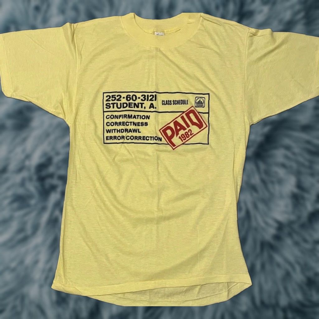 Vintage Vtg 80s University Of Milwaukee PAID Shirt S M USA College Funny Joke Grunge 70s Size US S / EU 44-46 / 1 - 1 Thumbnail